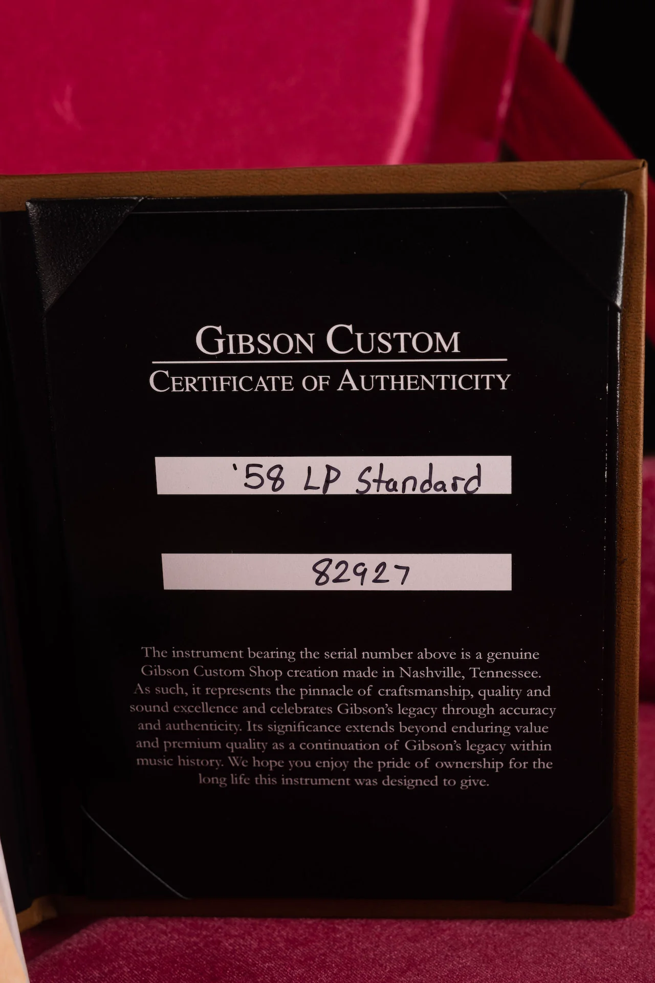 Gibson Custom Shop 1958 Les Paul Standard Reissue VOS Bourbon Burst Electric Guitar With Case - Image 7