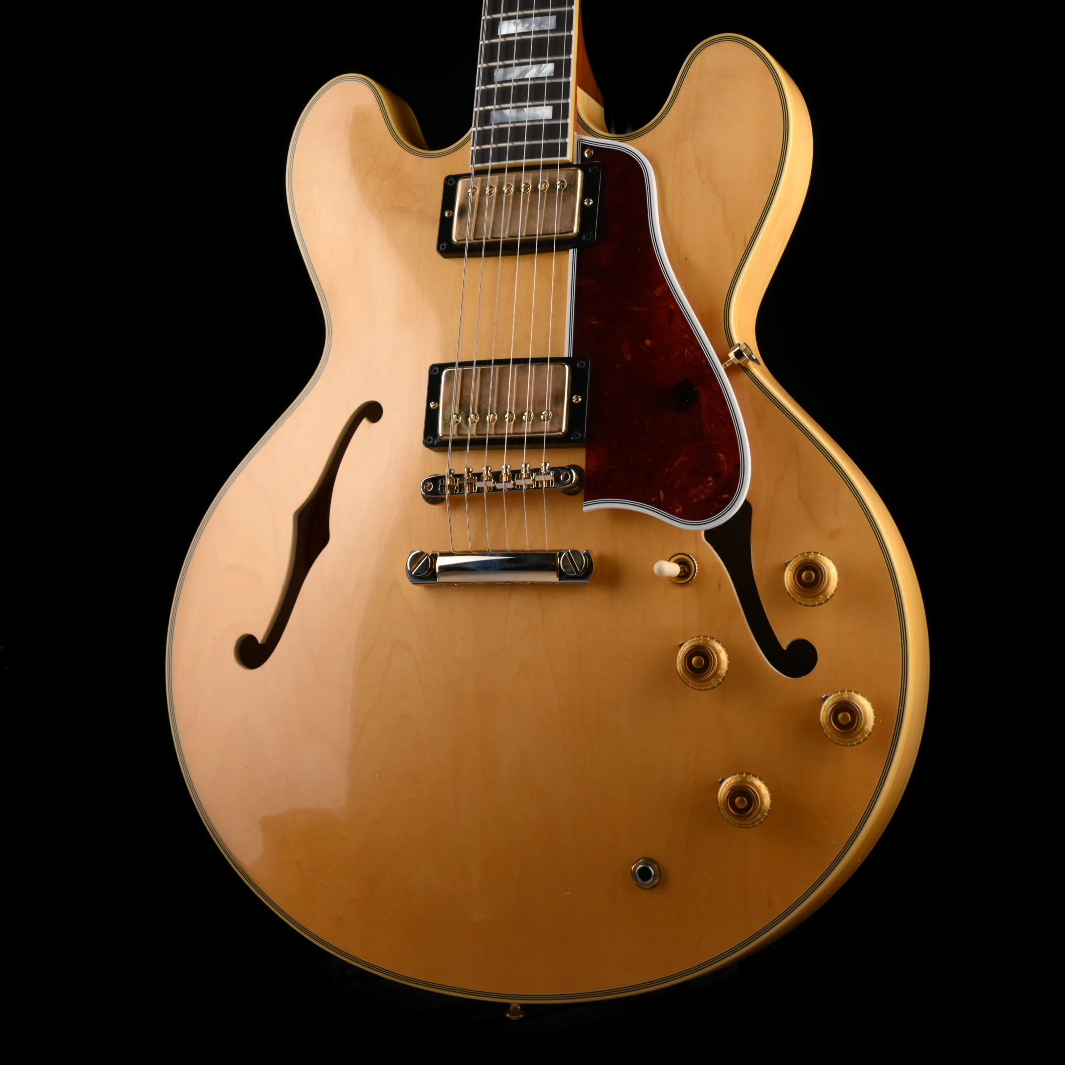 Gibson Custom Shop 1959 ES-355 Reissue VOS Vintage Natural with Case - Image 3