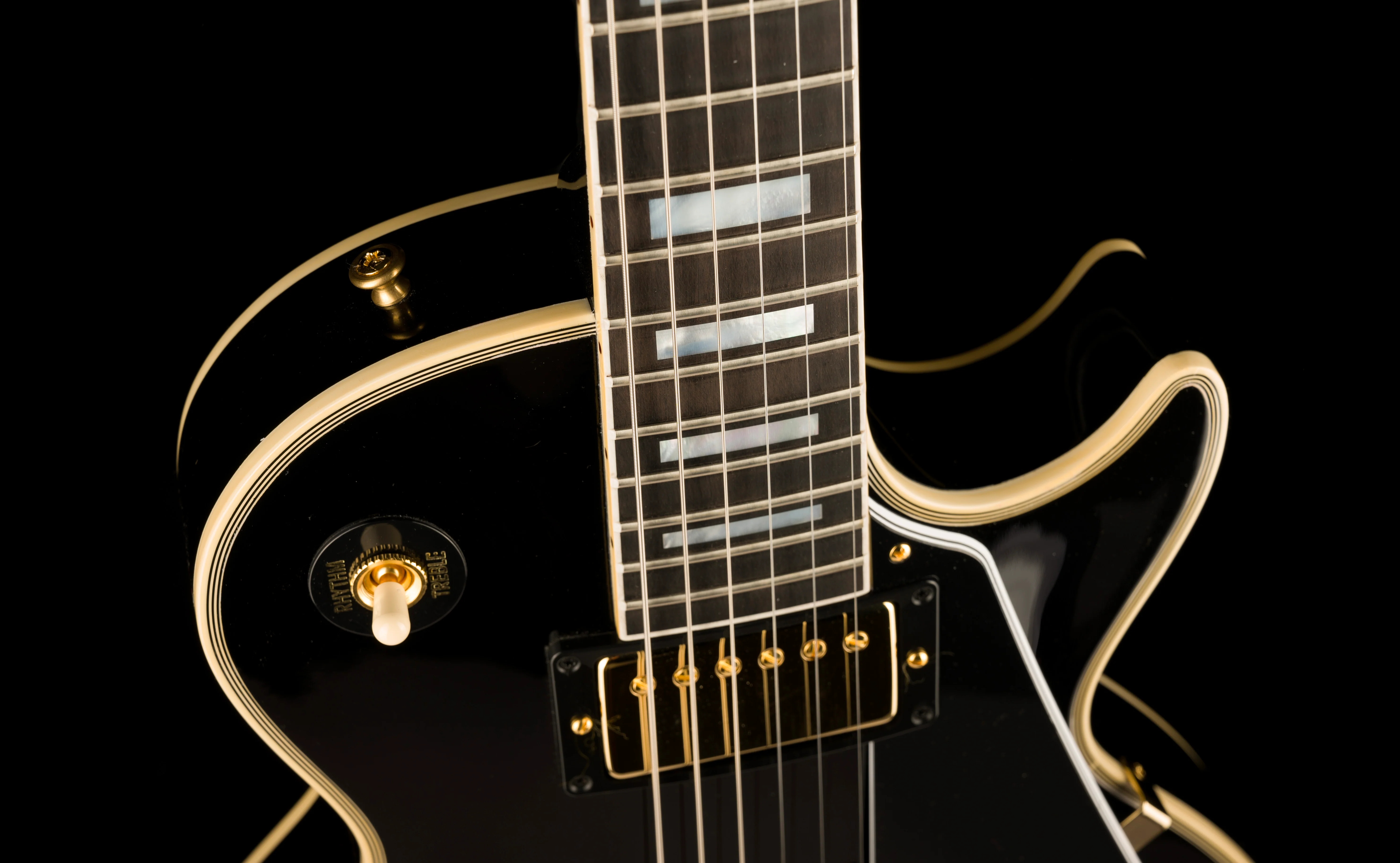 Gibson Custom Shop 1968 Les Paul Custom Reissue Gloss Ebony With Case - Image 3