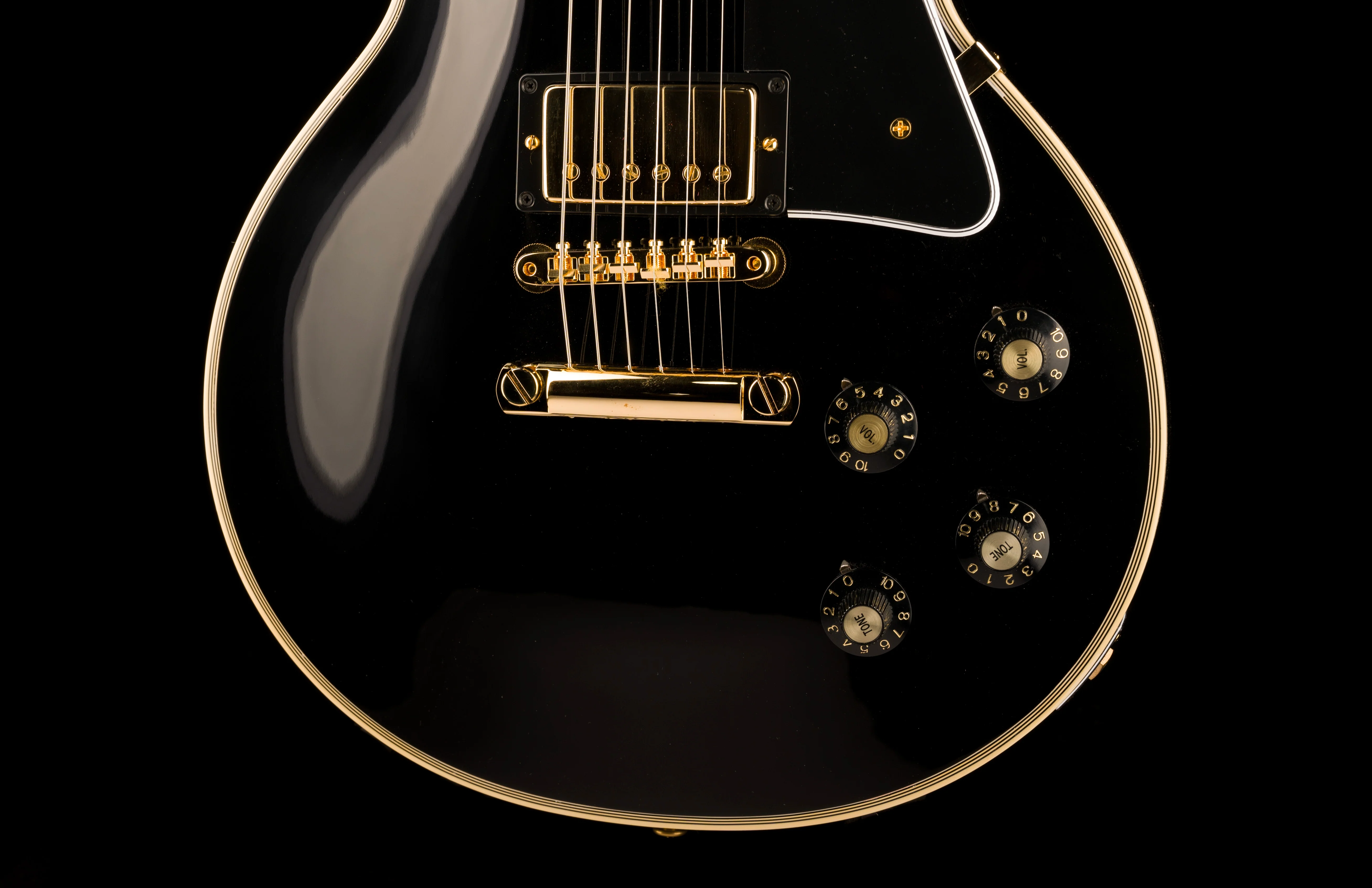 Gibson Custom Shop 1968 Les Paul Custom Reissue Gloss Ebony With Case - Image 5