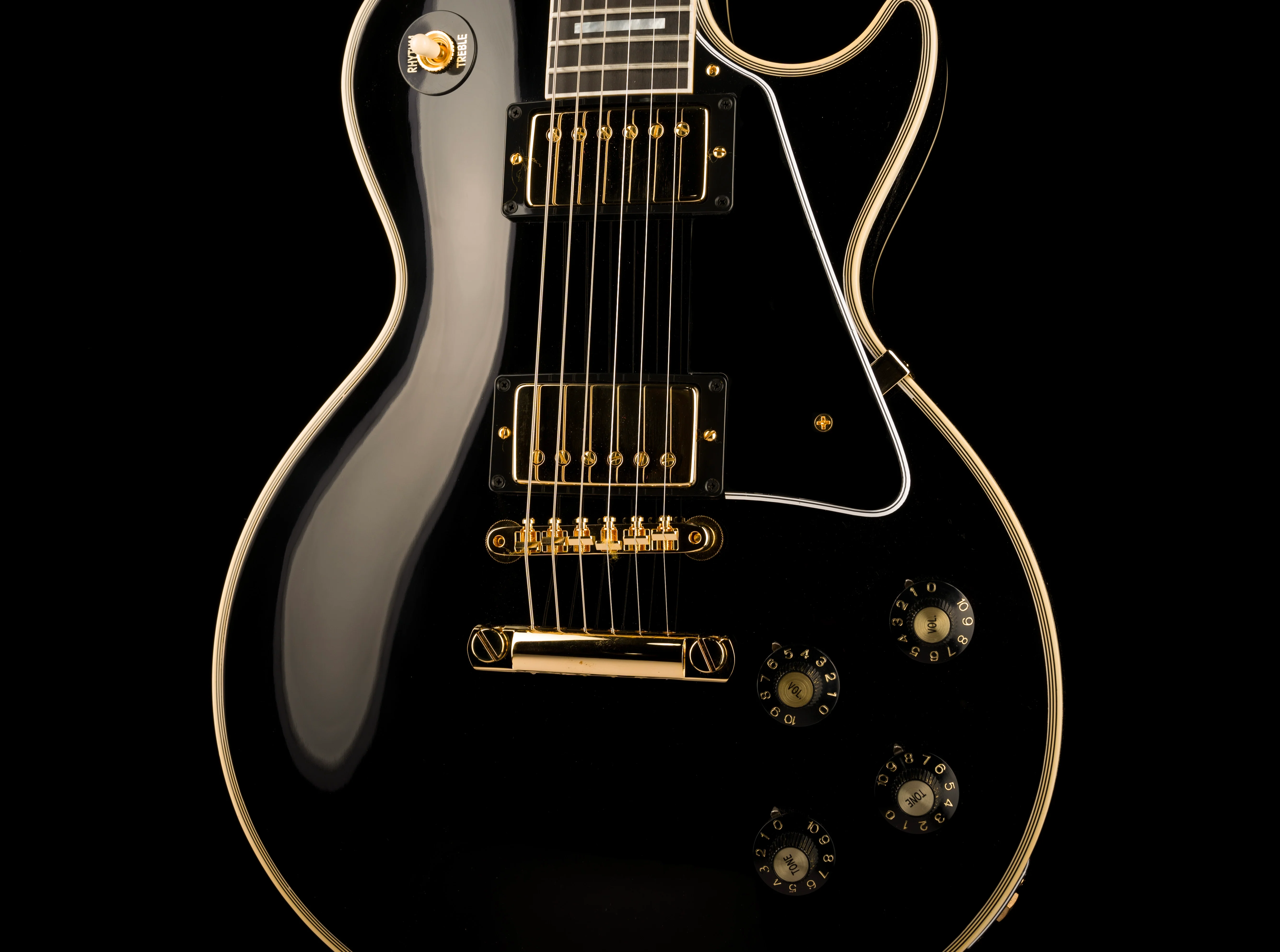 Gibson Custom Shop 1968 Les Paul Custom Reissue Gloss Ebony With Case - Image 6