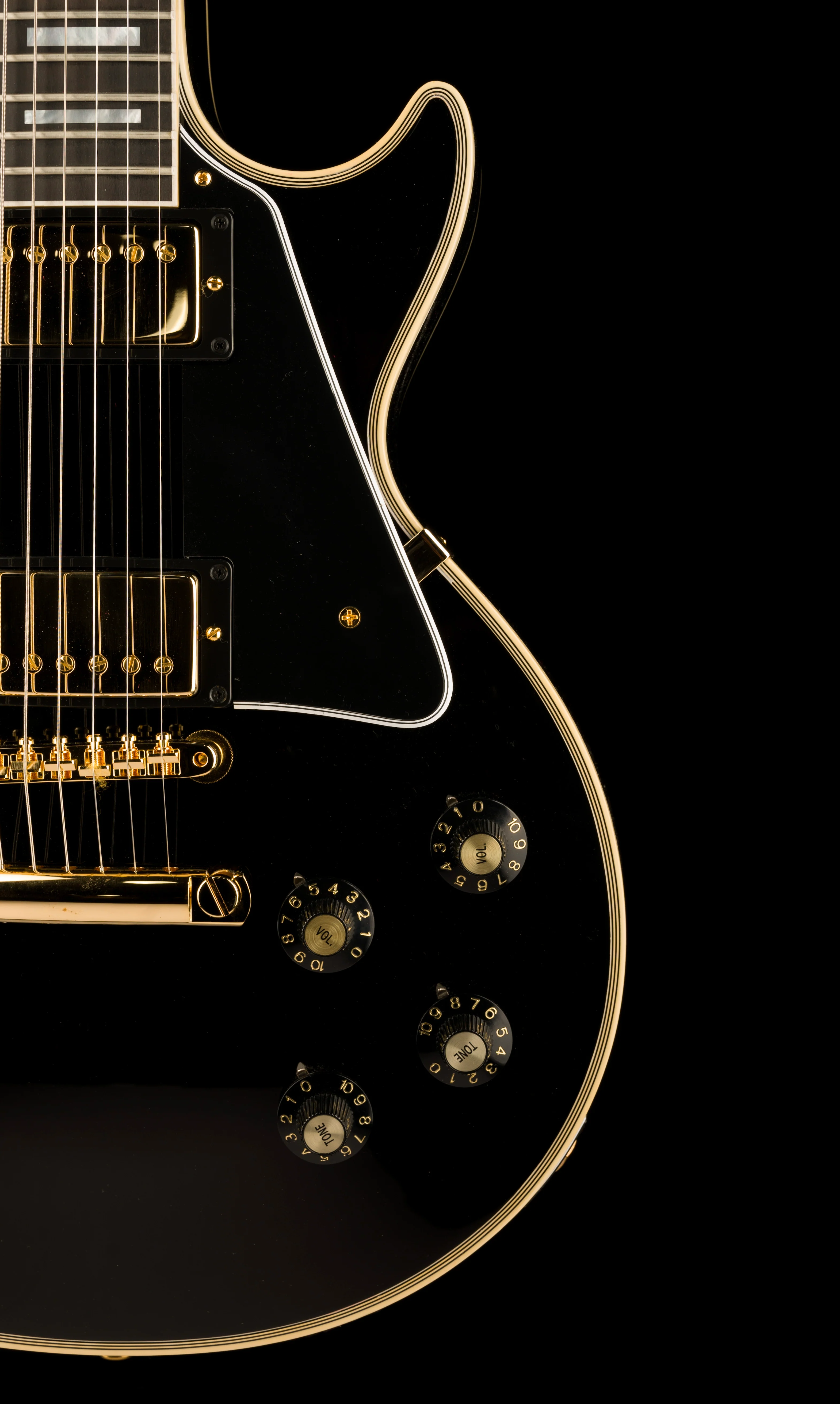 Gibson Custom Shop 1968 Les Paul Custom Reissue Gloss Ebony With Case - Image 9