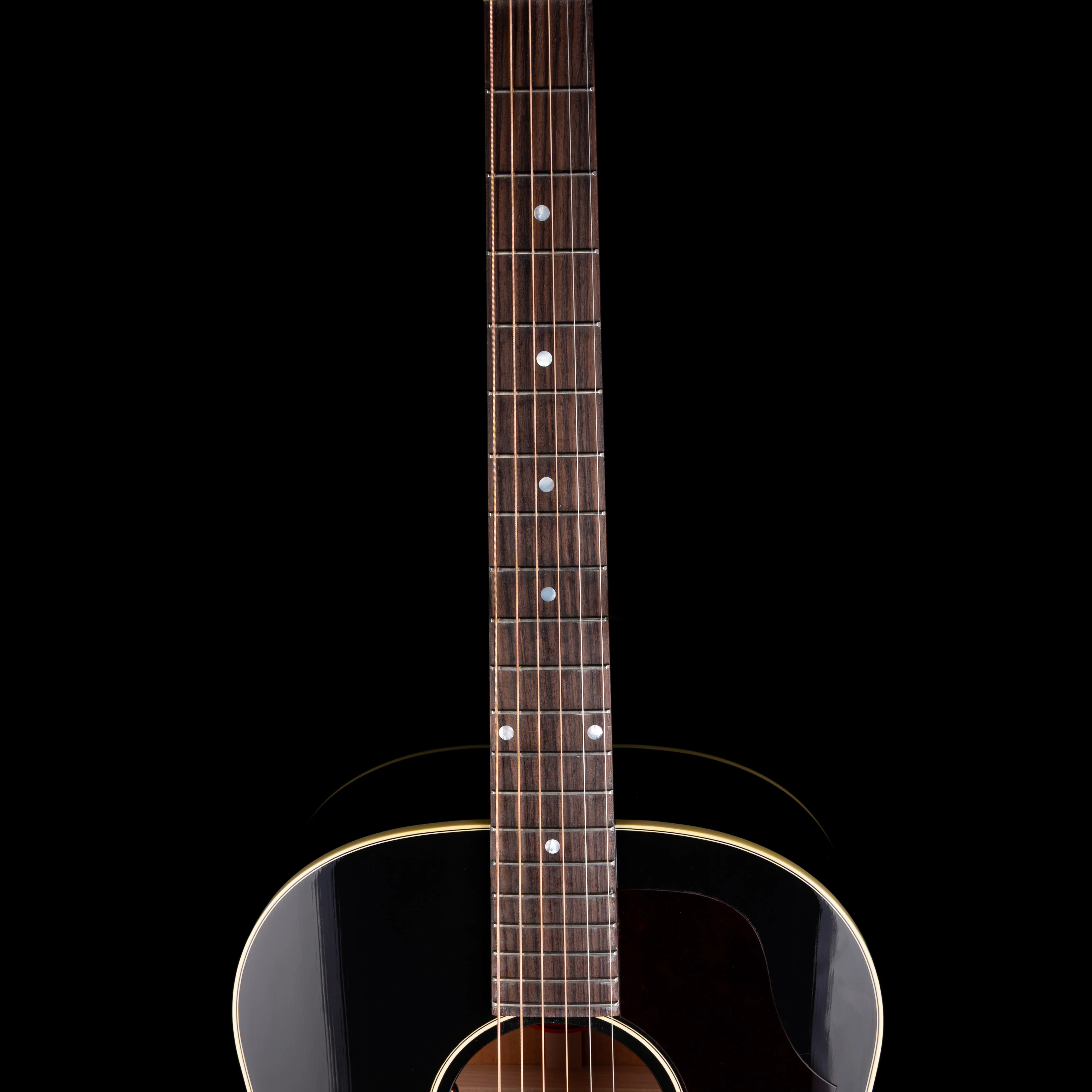 Gibson 50's J-45 Original Ebony Acoustic Electric Guitar with Case - Image 8