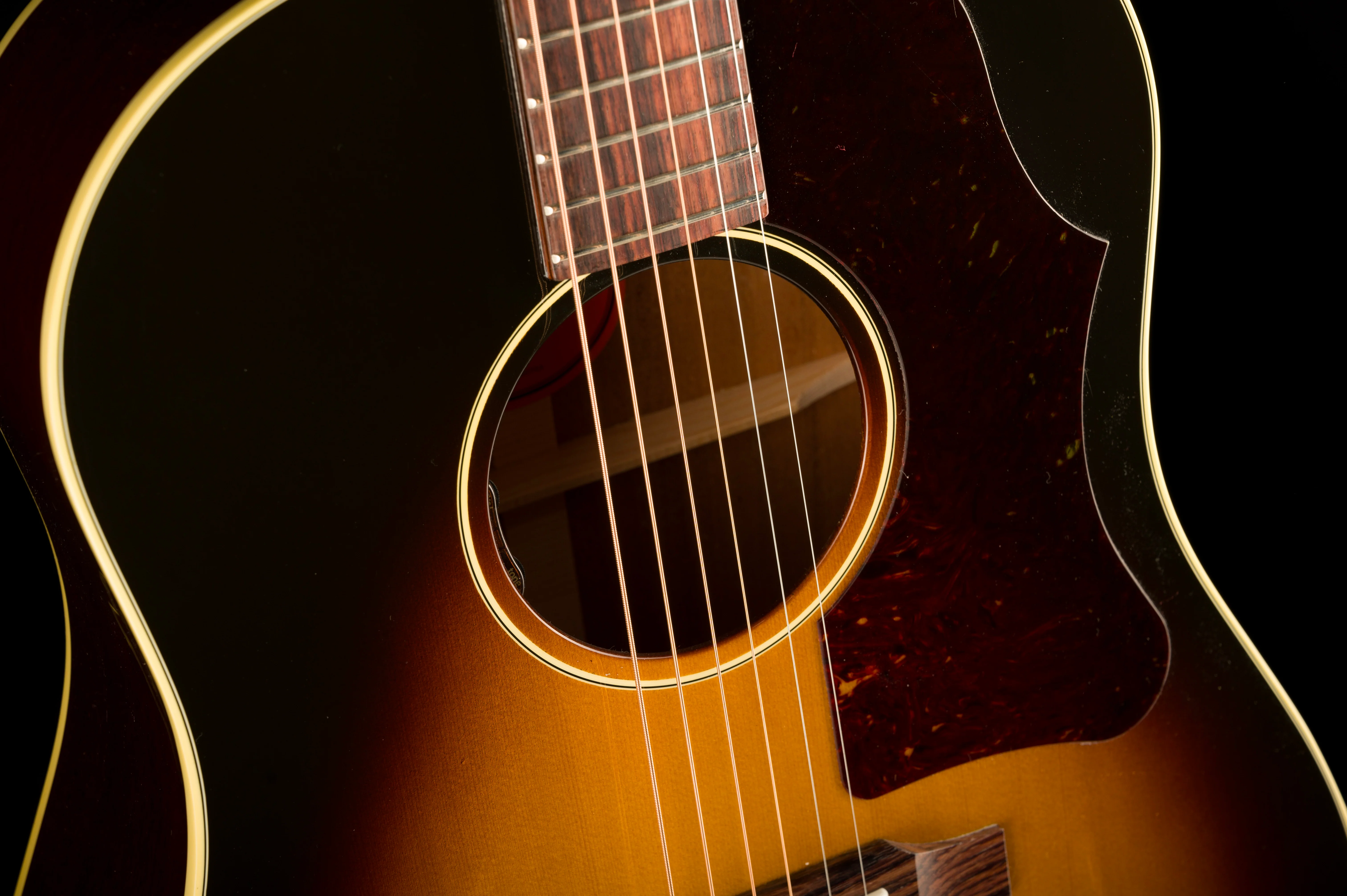 Gibson 50s J-45 Original Vintage Sunburst Acoustic Electric Guitar with Case - Image 9