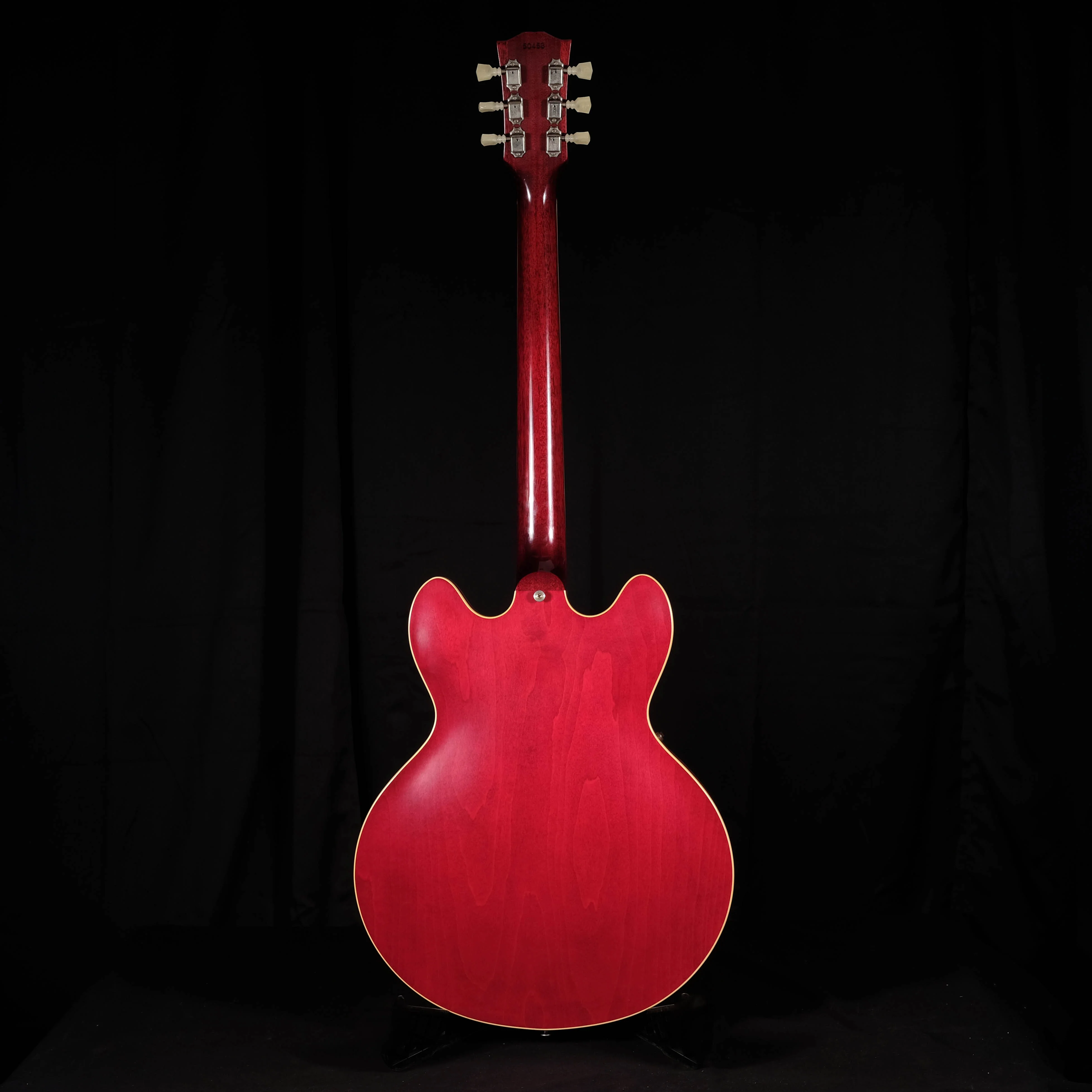 Pre Owned '15 Gibson Memphis '63 Reissue Block Inlay ES-335TDC Left Handed Cherry OHSC - Image 7