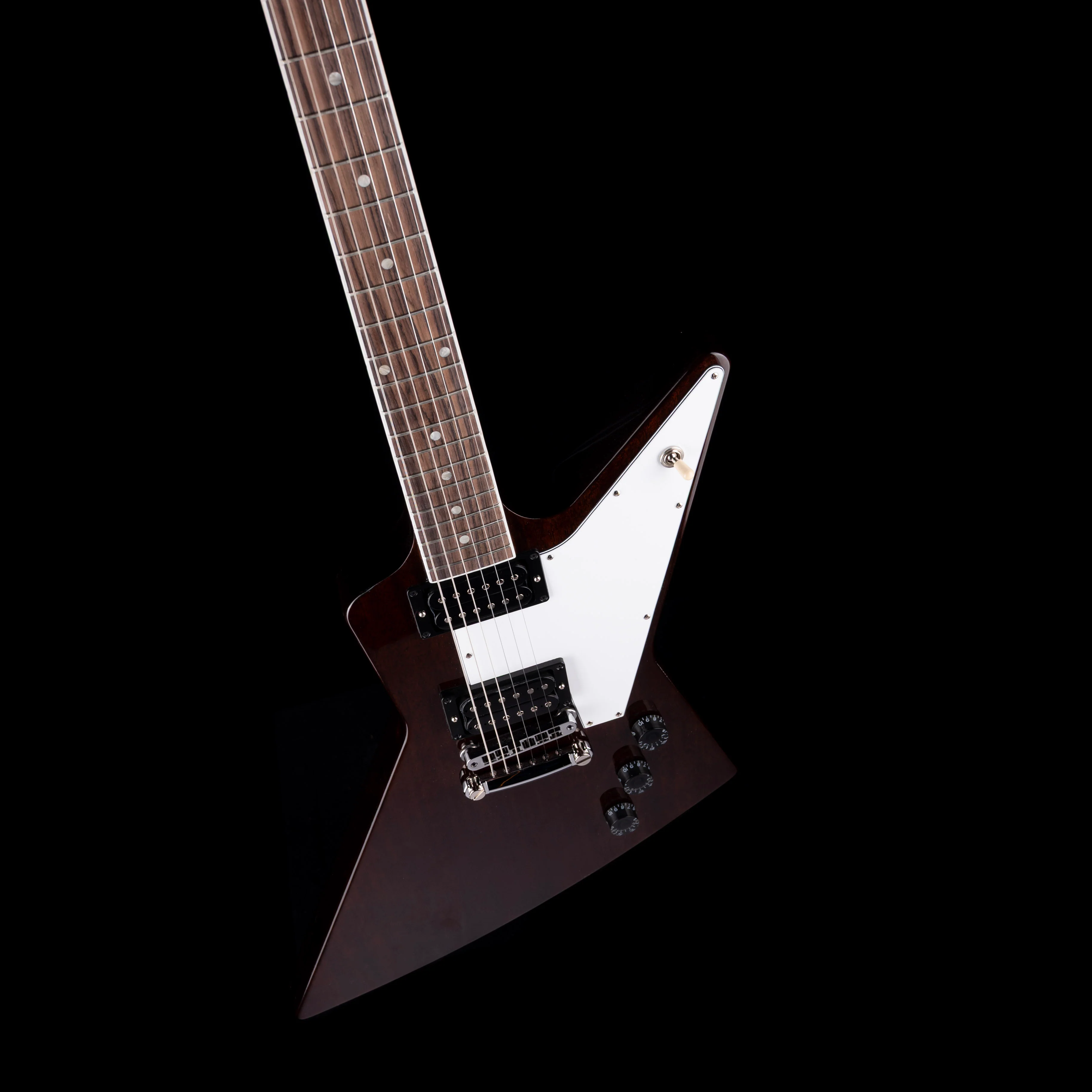 Gibson 70s Explorer Dark Walnut Guitar with Case - Image 3