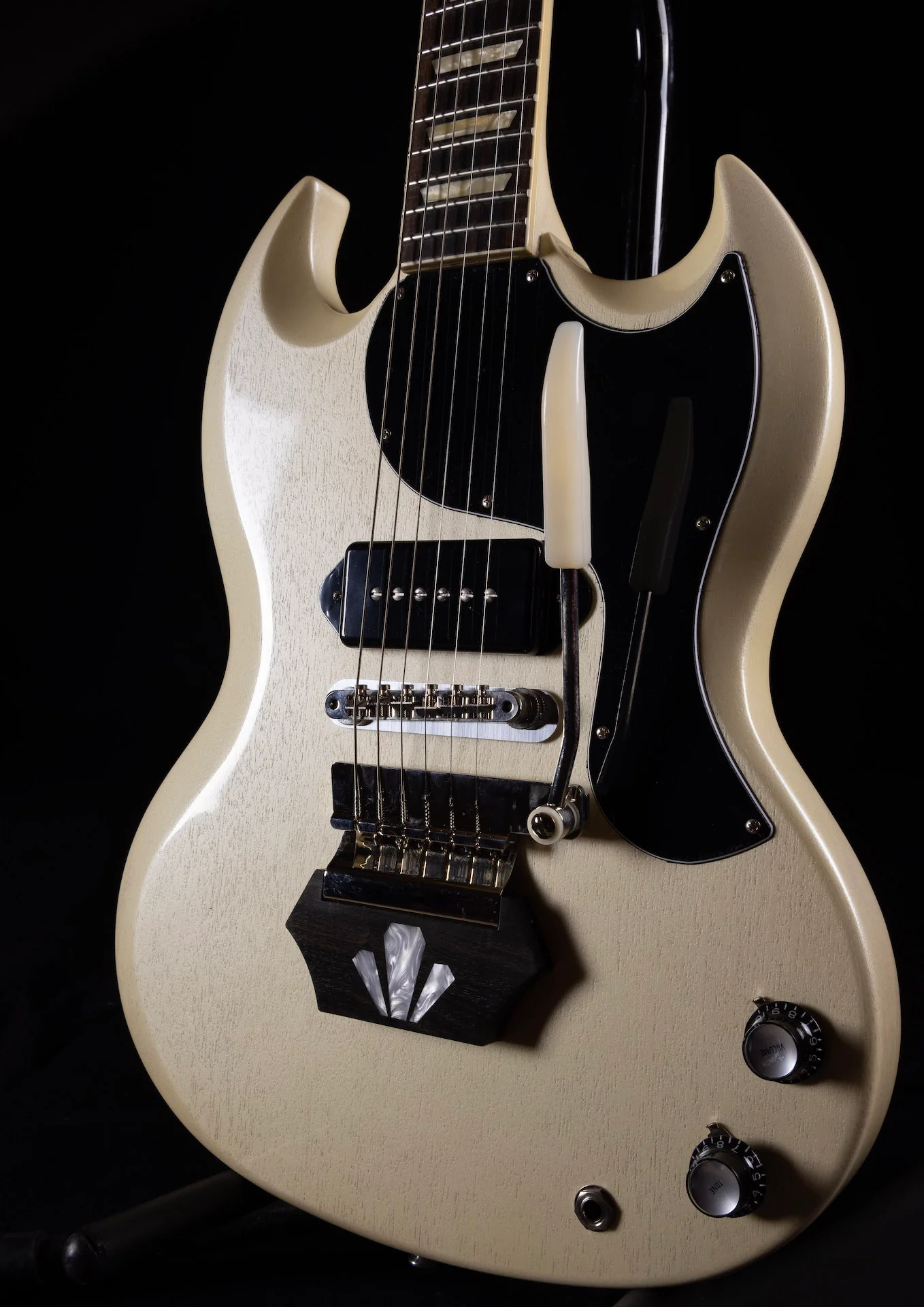 Gibson Brian Ray '62 SG Junior White Fox Electric Guitar With Case - Image 4