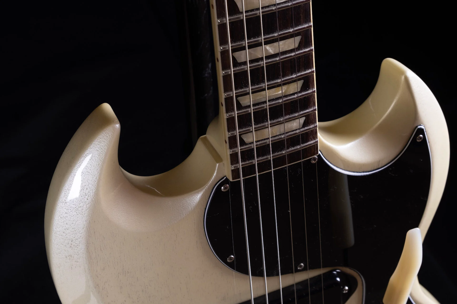 Gibson Brian Ray '62 SG Junior White Fox Electric Guitar With Case - Image 7