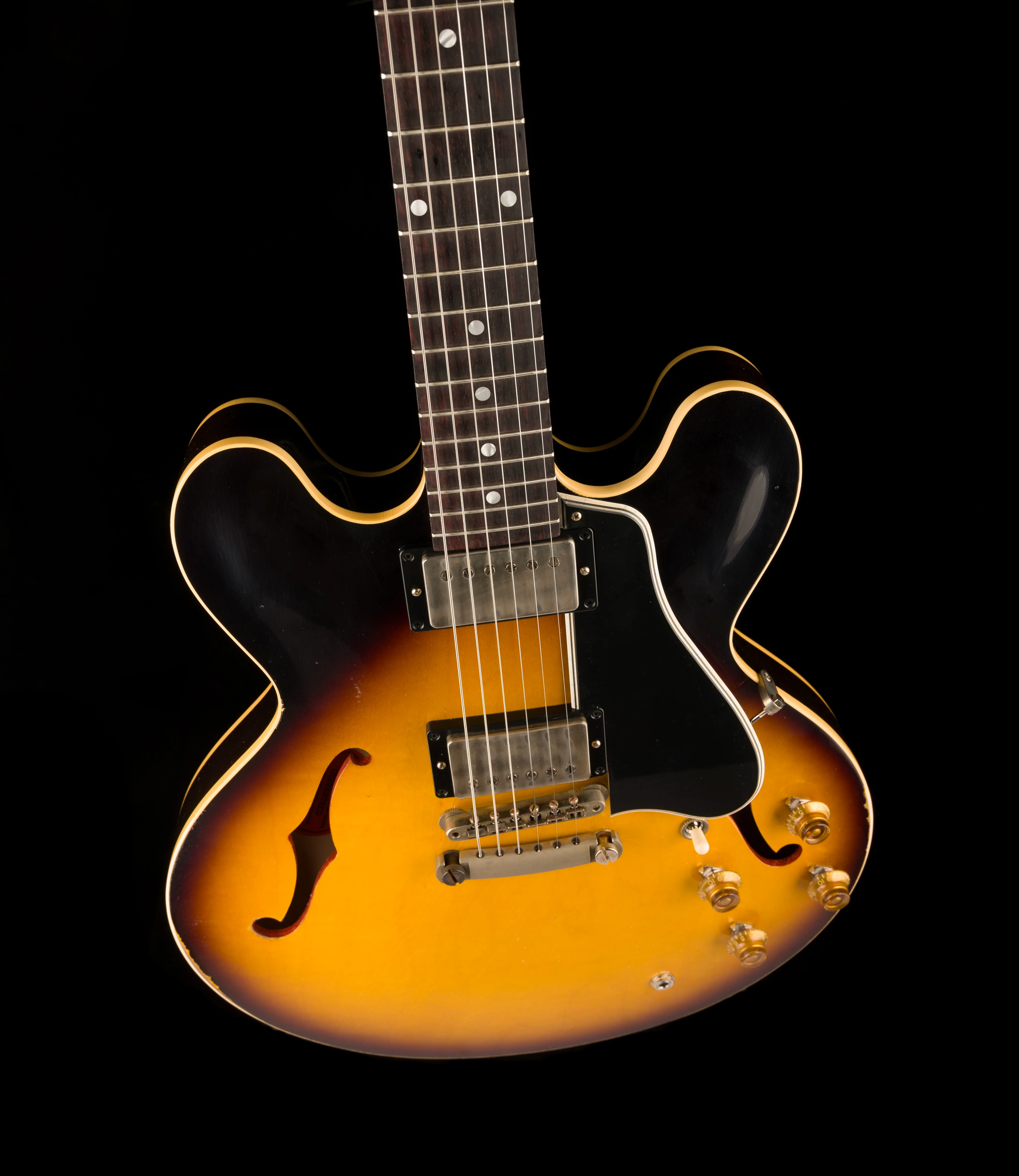 Gibson Custom Limited Edition 1958 ES-335 Murphy Lab Heavy Aged Faded Tobacco Burst With Case - Image 4