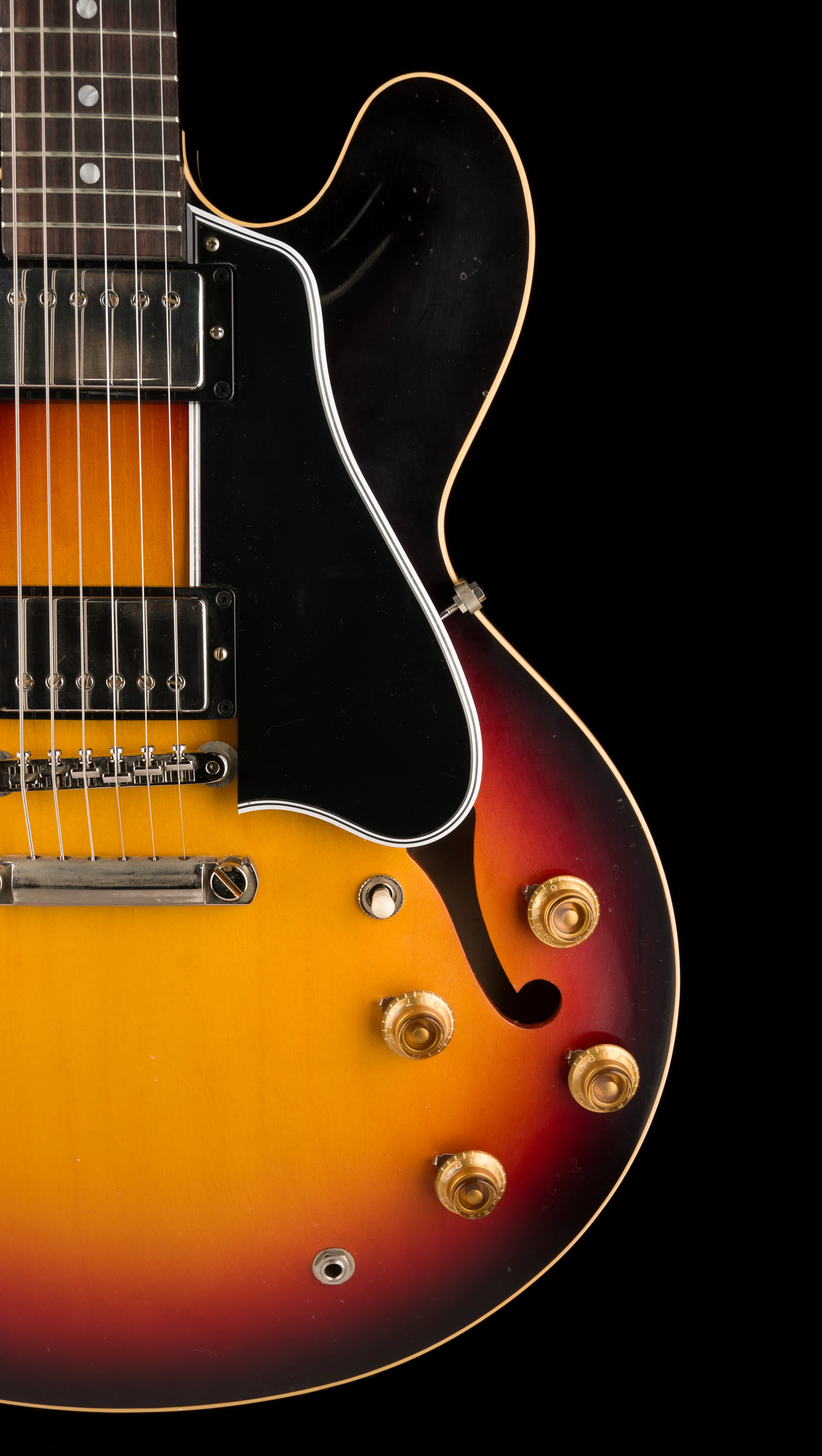 Gibson Custom Limited Edition 1958 ES-335 Murphy Lab Light Aged Tri-burst With Case - Demo - Image 9