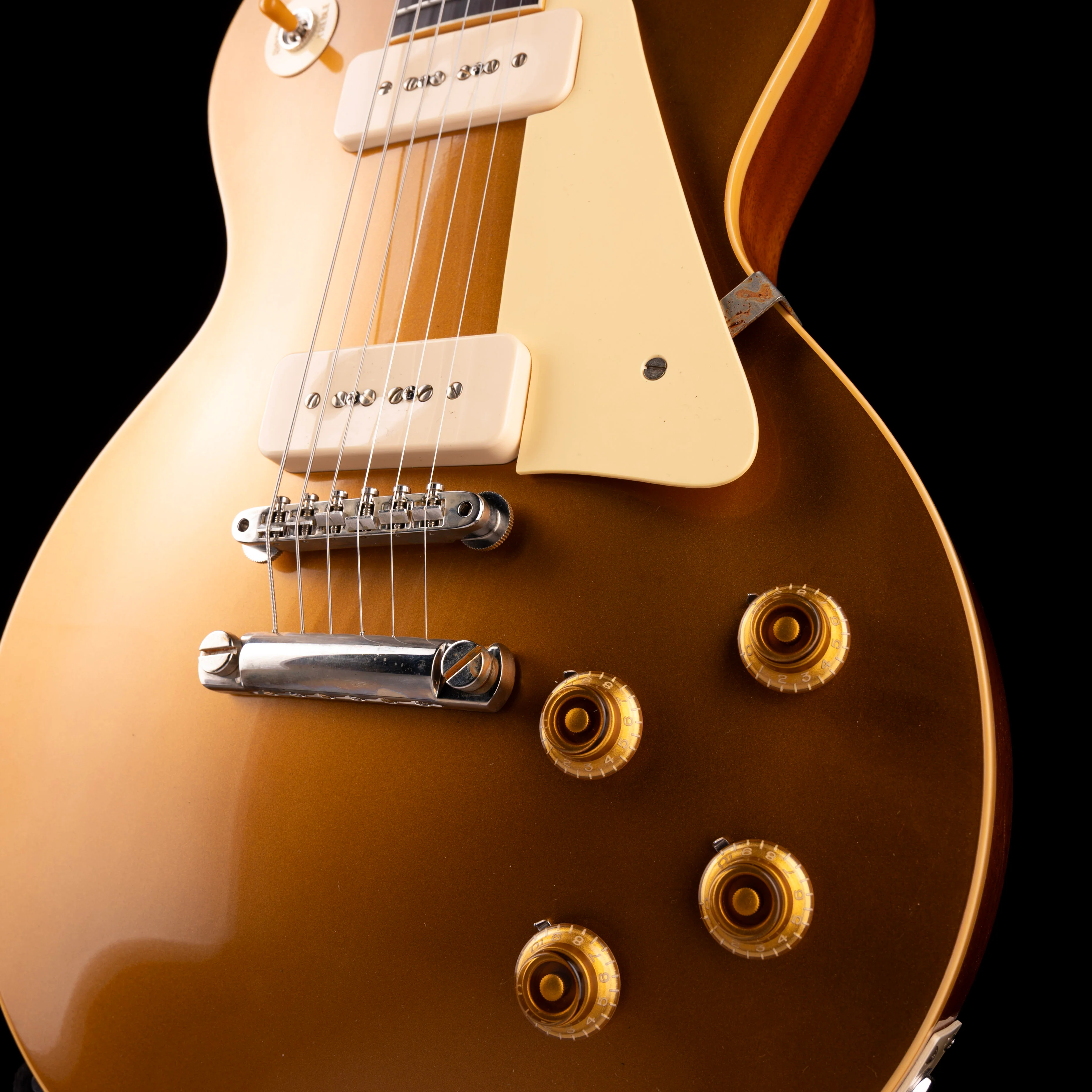 Gibson Custom Shop 1956 Les Paul Goldtop Reissue VOS Double Gold With Case - Image 5