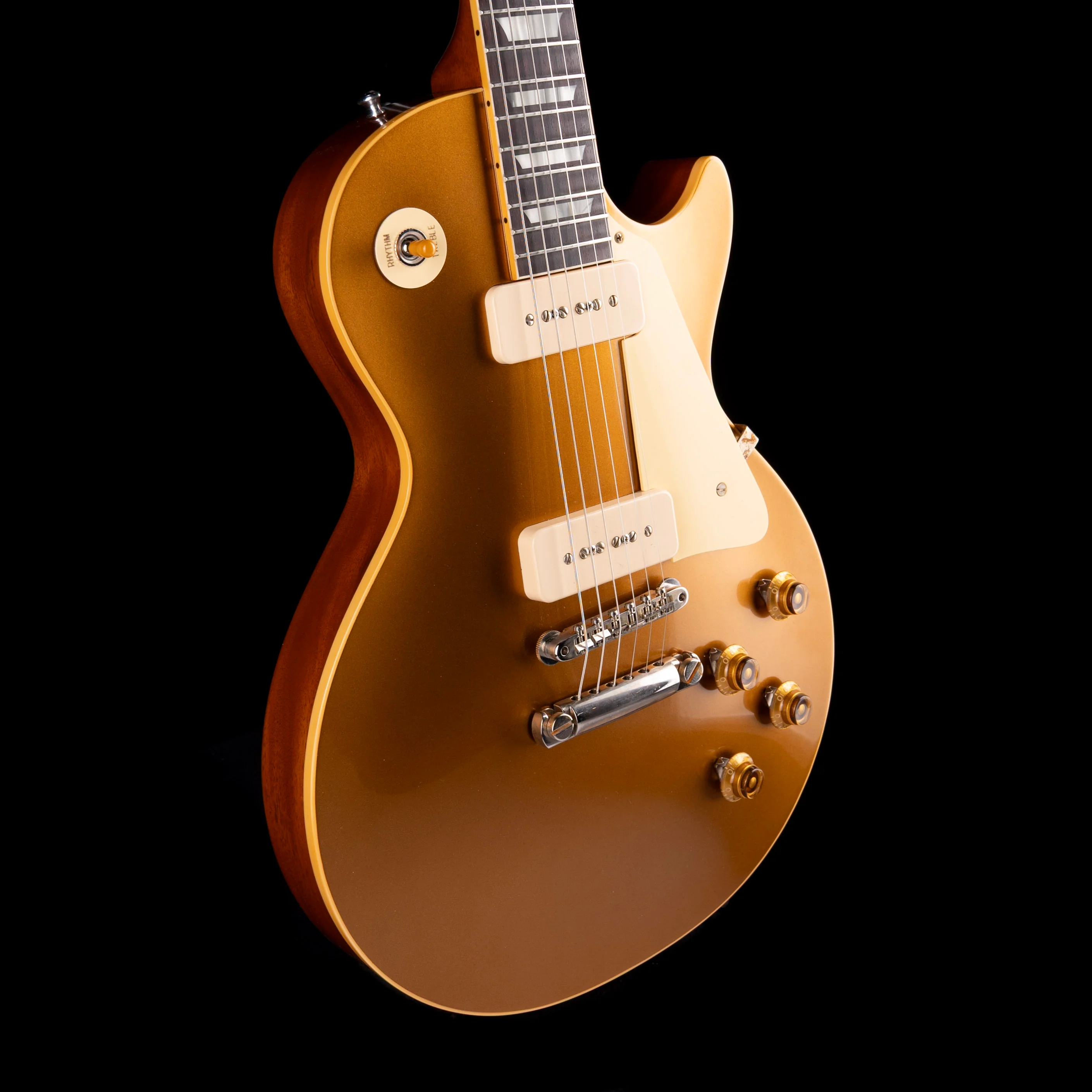 Gibson Custom Shop 1956 Les Paul Goldtop Reissue VOS Double Gold With Case - Image 6