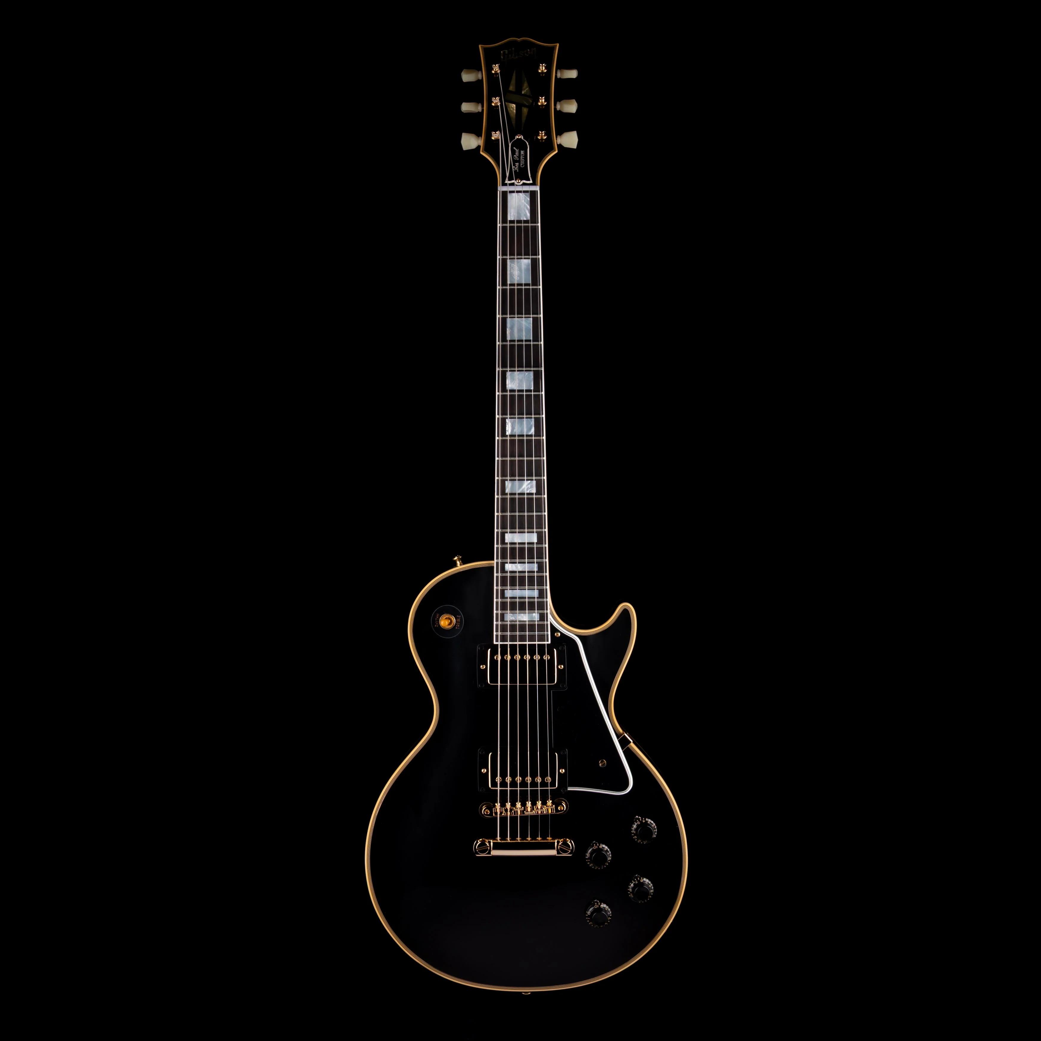 Gibson Custom Shop 1957 Les Paul Custom Reissue 2-Pickup VOS Ebony With Case - Image 2