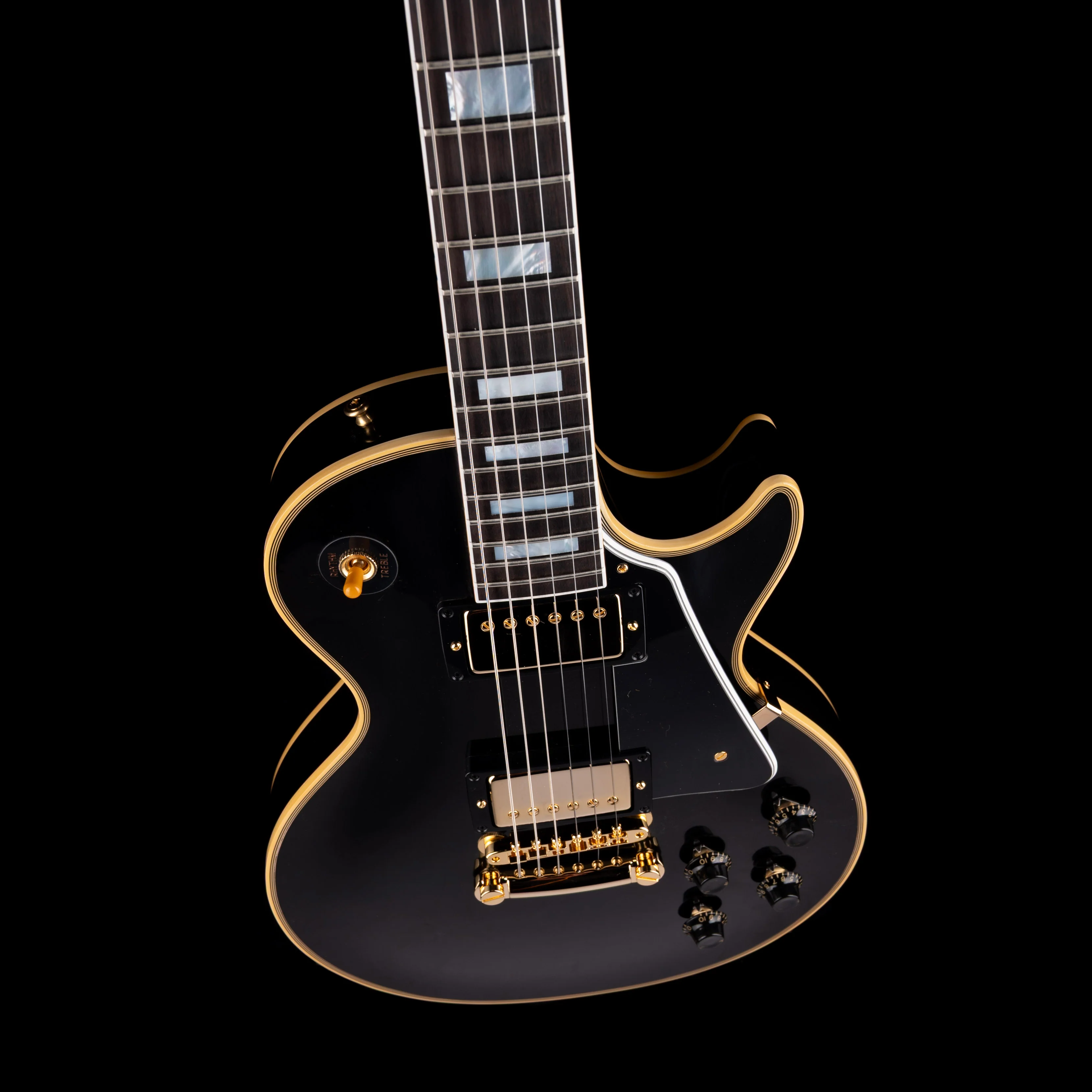 Gibson Custom Shop 1957 Les Paul Custom Reissue 2-Pickup VOS Ebony With Case - Image 3