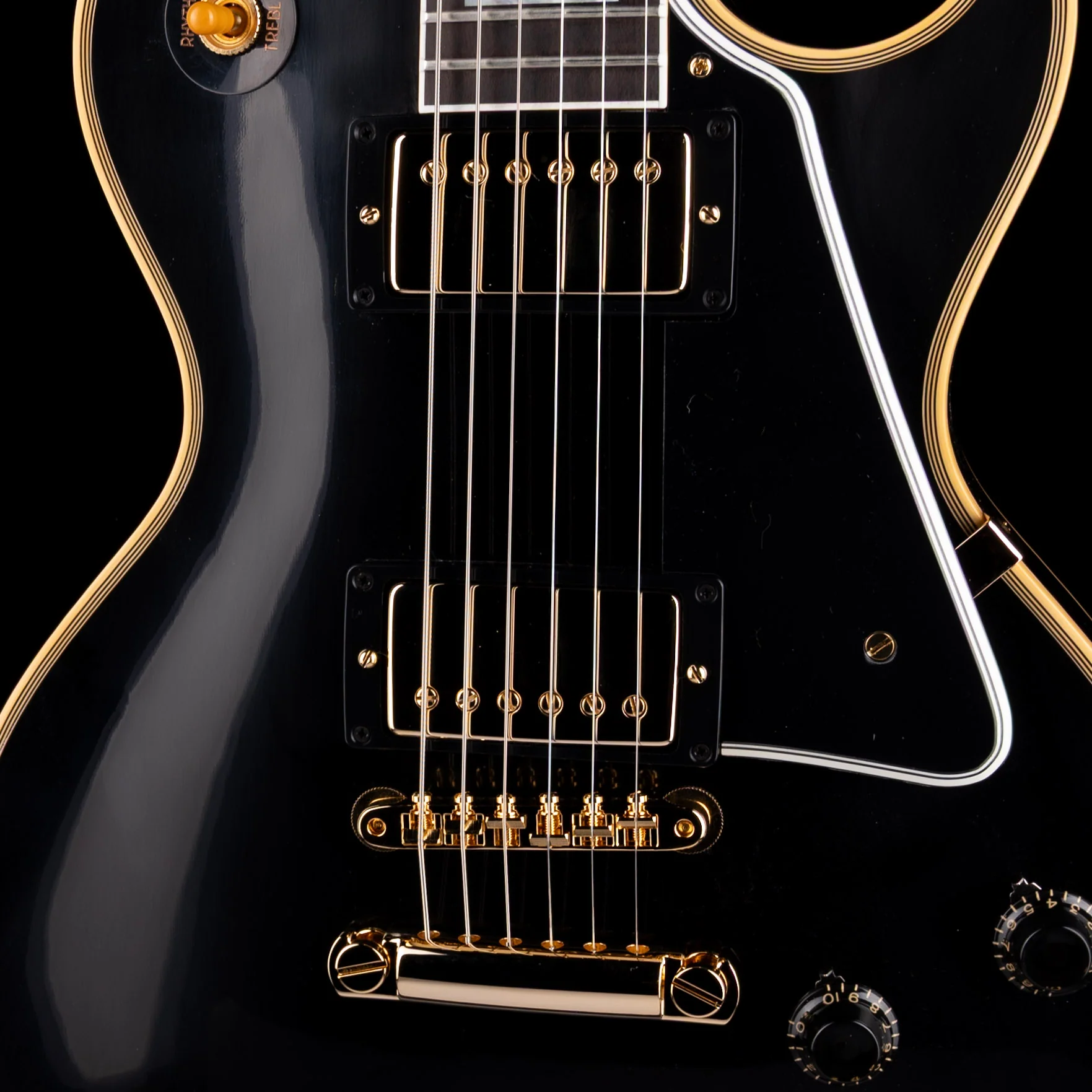 Gibson Custom Shop 1957 Les Paul Custom Reissue 2-Pickup VOS Ebony With Case - Image 4