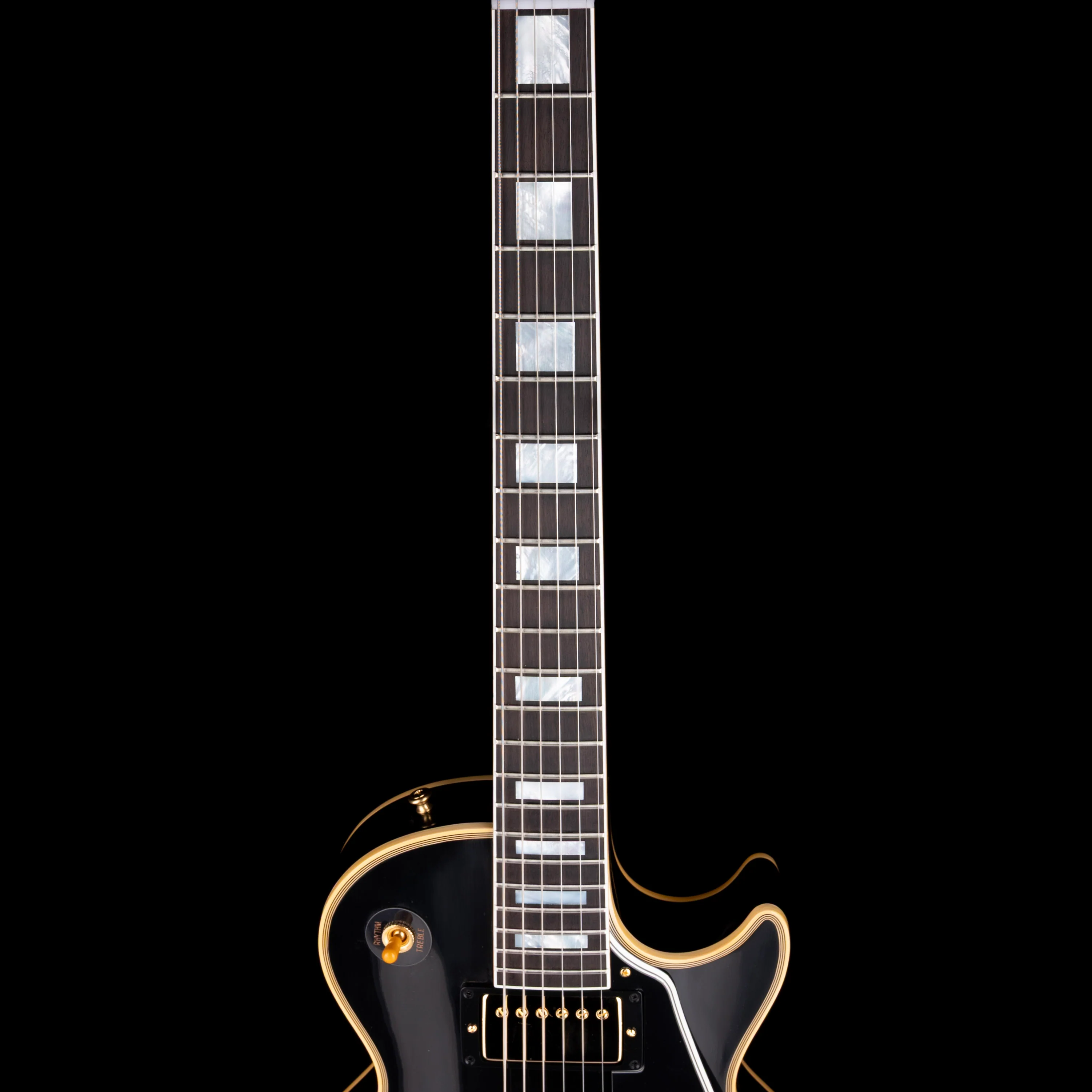 Gibson Custom Shop 1957 Les Paul Custom Reissue 2-Pickup VOS Ebony With Case - Image 7