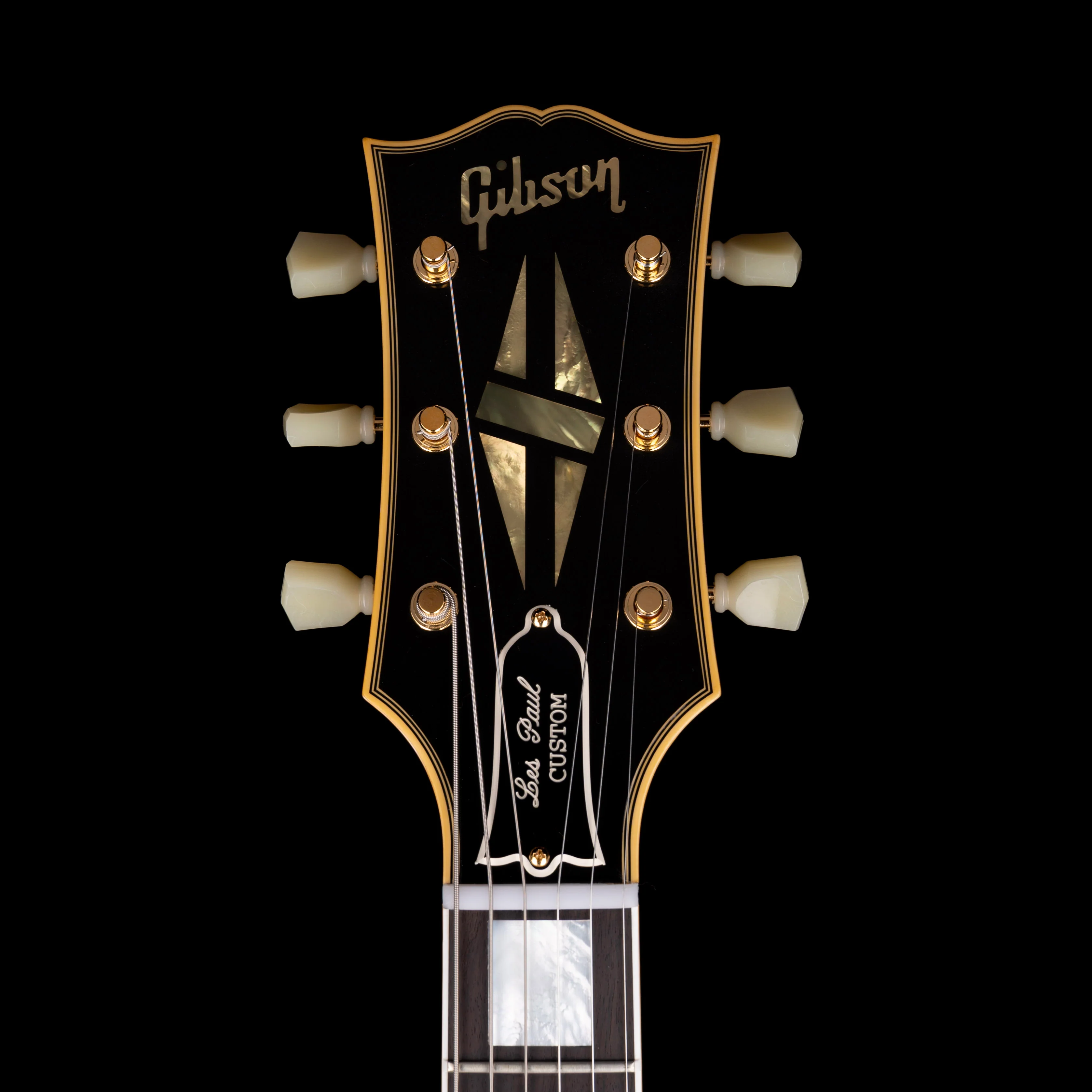 Gibson Custom Shop 1957 Les Paul Custom Reissue 2-Pickup VOS Ebony With Case - Image 8