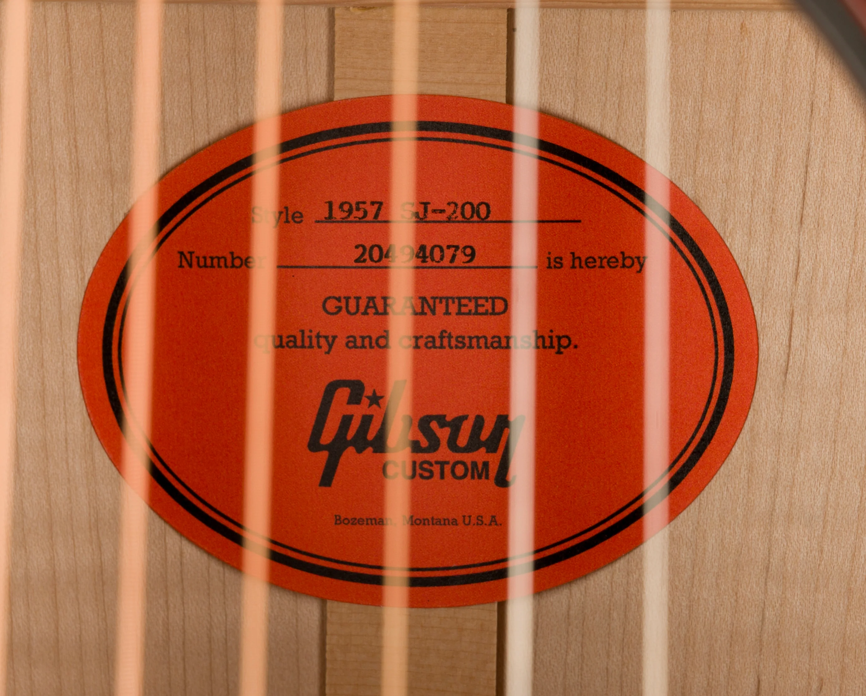 Gibson Custom Shop 1957 SJ-200 Vintage Sunburst with Case - Image 11