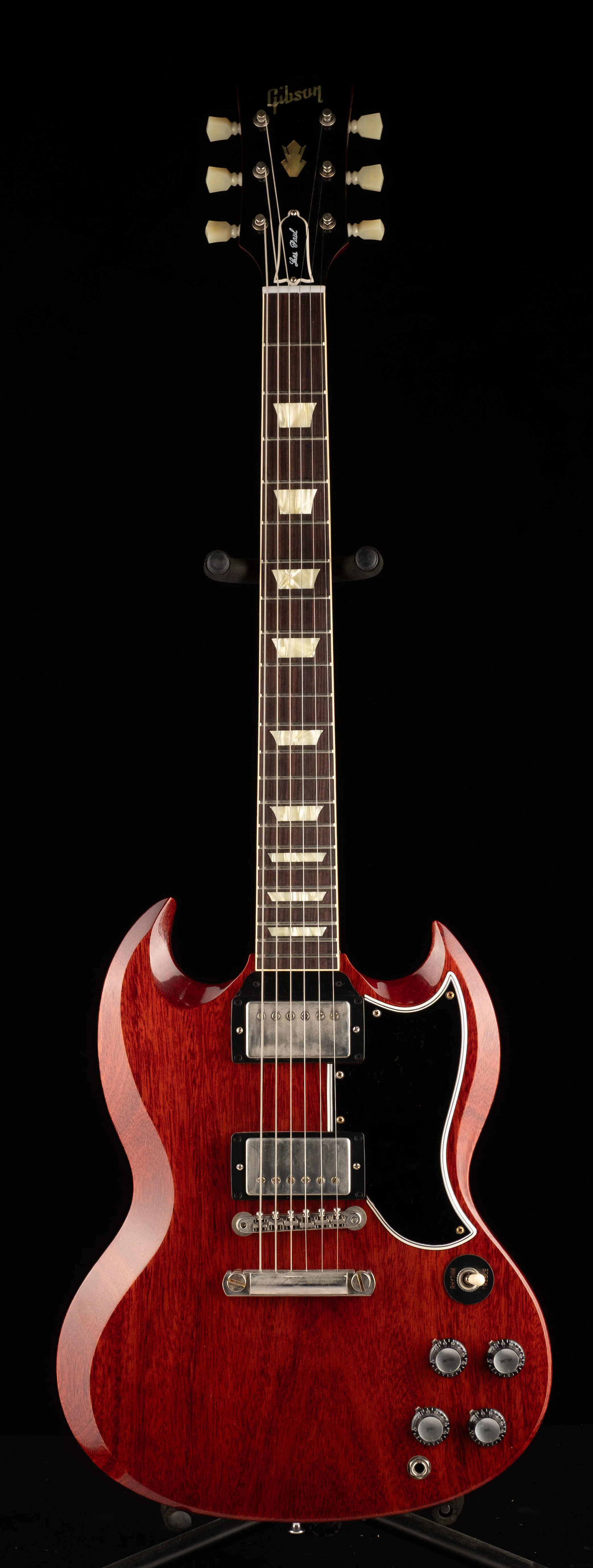 Gibson Custom Shop 1961 Les Paul SG Standard Reissue Stop-Bar VOS Cherry Red - Image 2