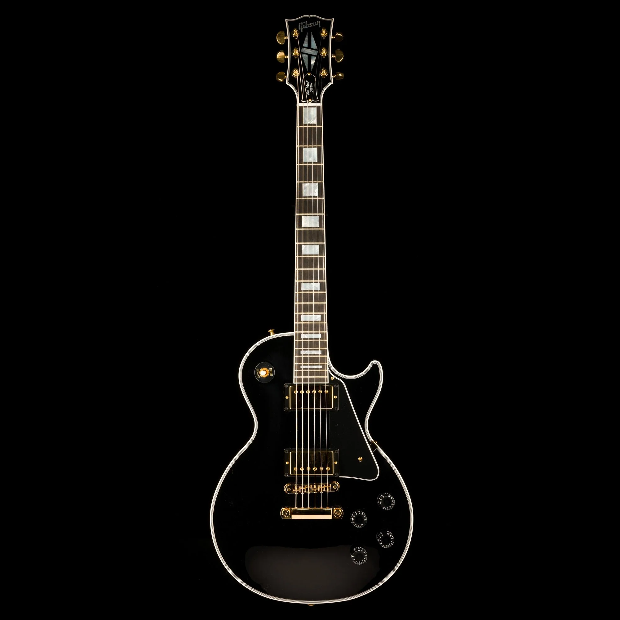 Gibson Custom Shop Les Paul Custom Gloss Ebony with Case - Image 2