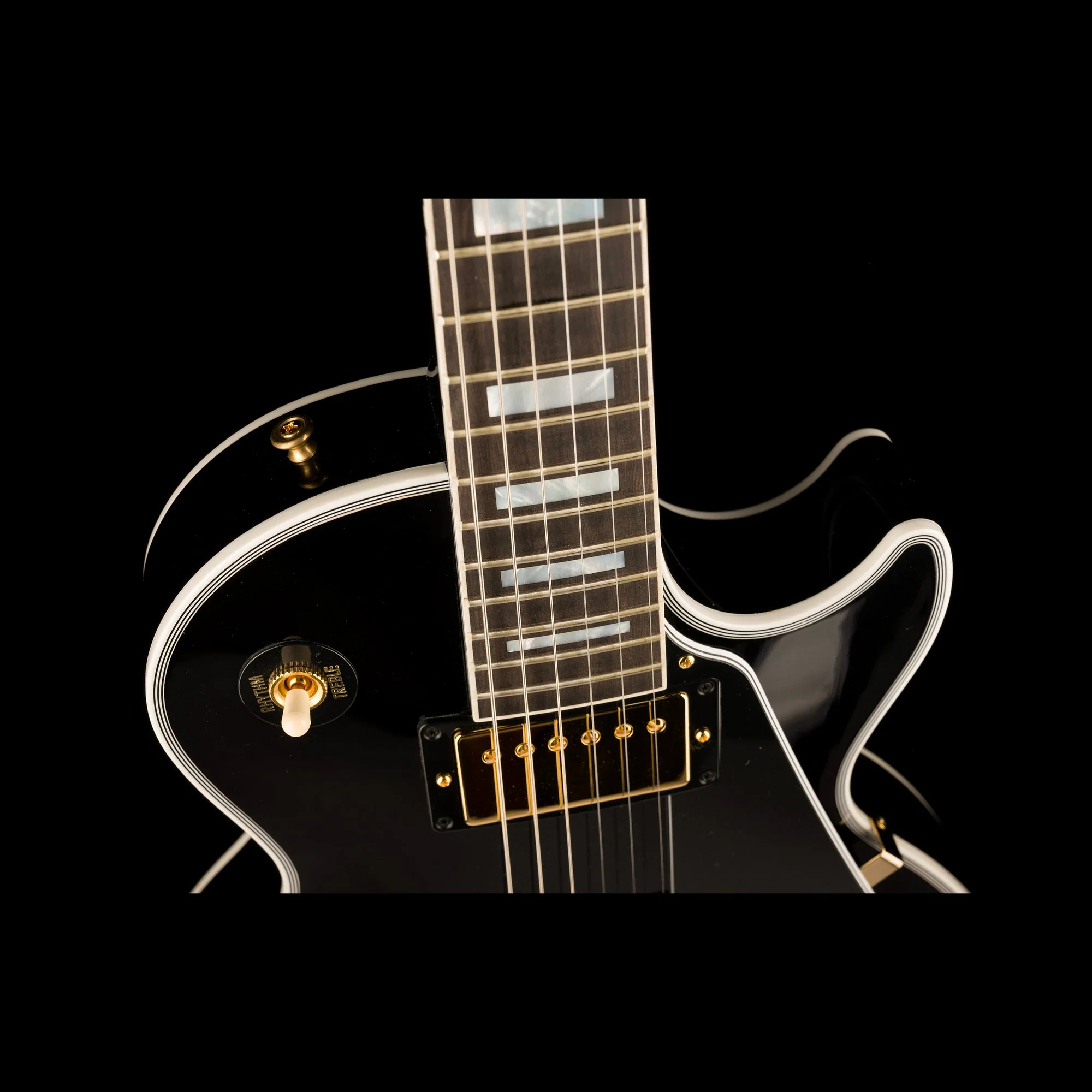 Gibson Custom Shop Les Paul Custom Gloss Ebony with Case - Image 3