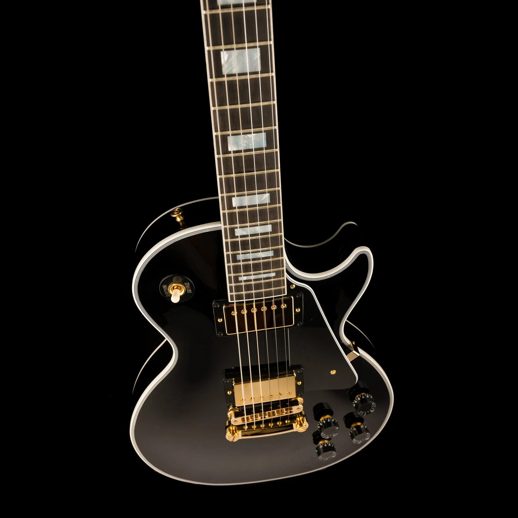 Gibson Custom Shop Les Paul Custom Gloss Ebony with Case - Image 4