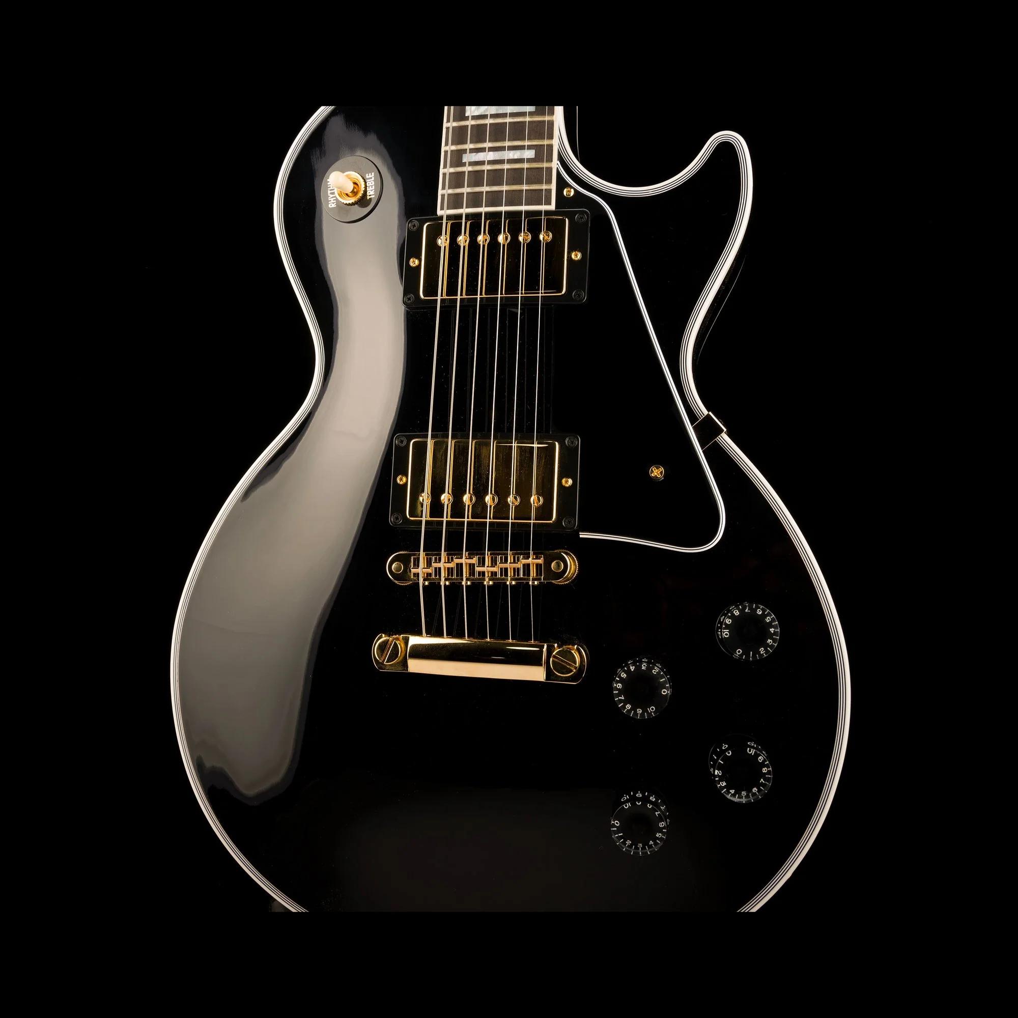 Gibson Custom Shop Les Paul Custom Gloss Ebony with Case - Image 6