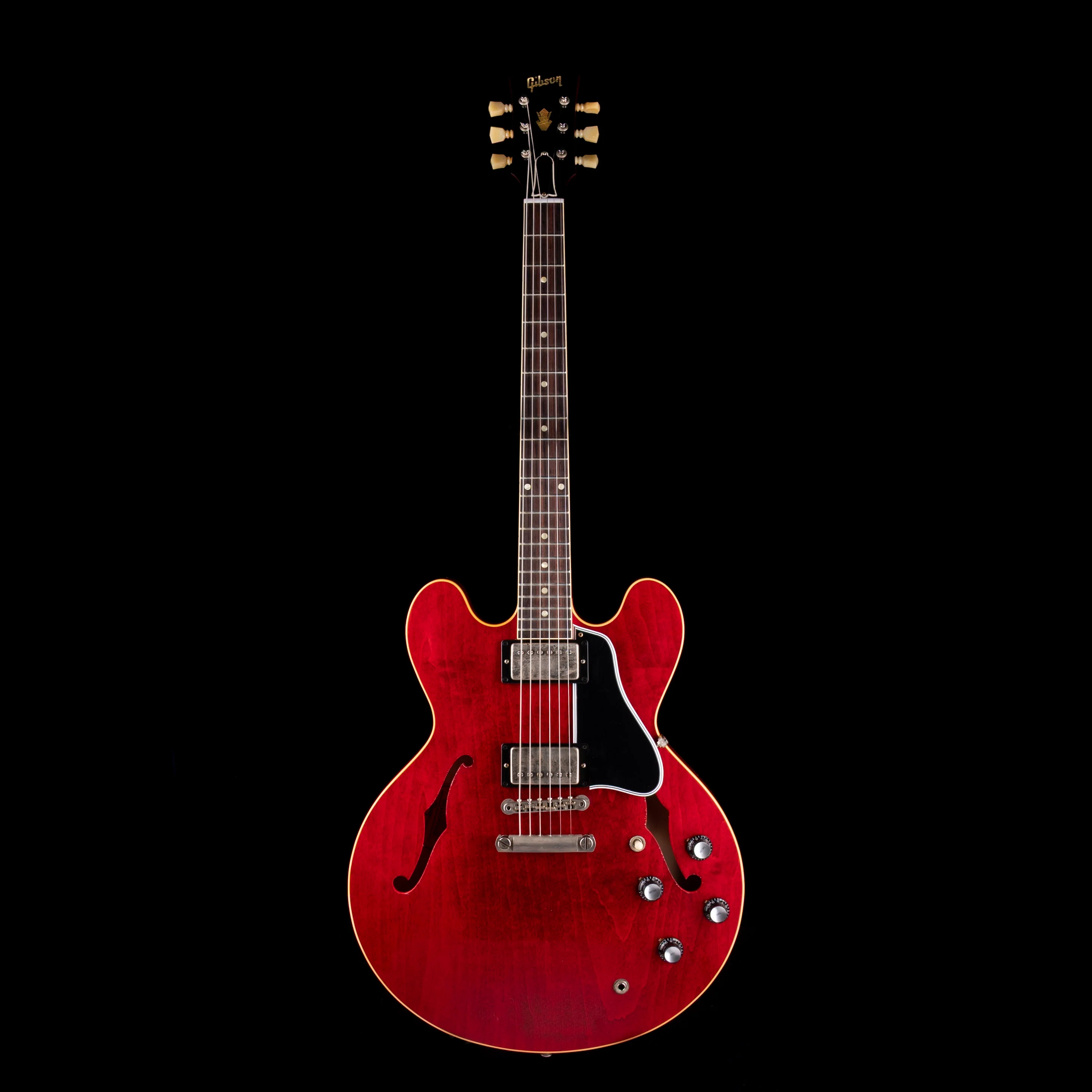 Gibson Custom Shop Murphy Lab 1961 ES-335 Sixties Cherry Ultra Light Aged with Case - Image 2