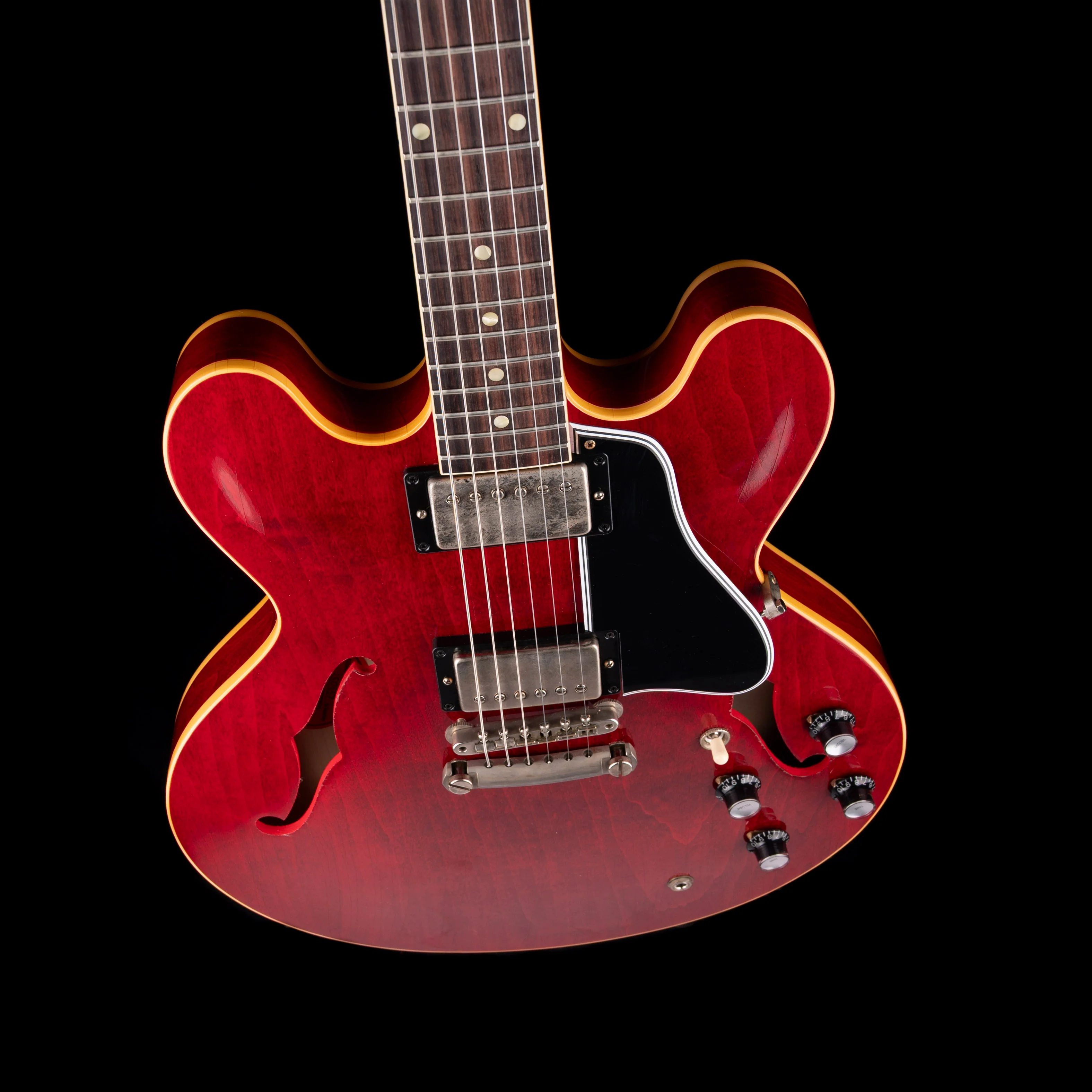 Gibson Custom Shop Murphy Lab 1961 ES-335 Sixties Cherry Ultra Light Aged with Case - Image 3