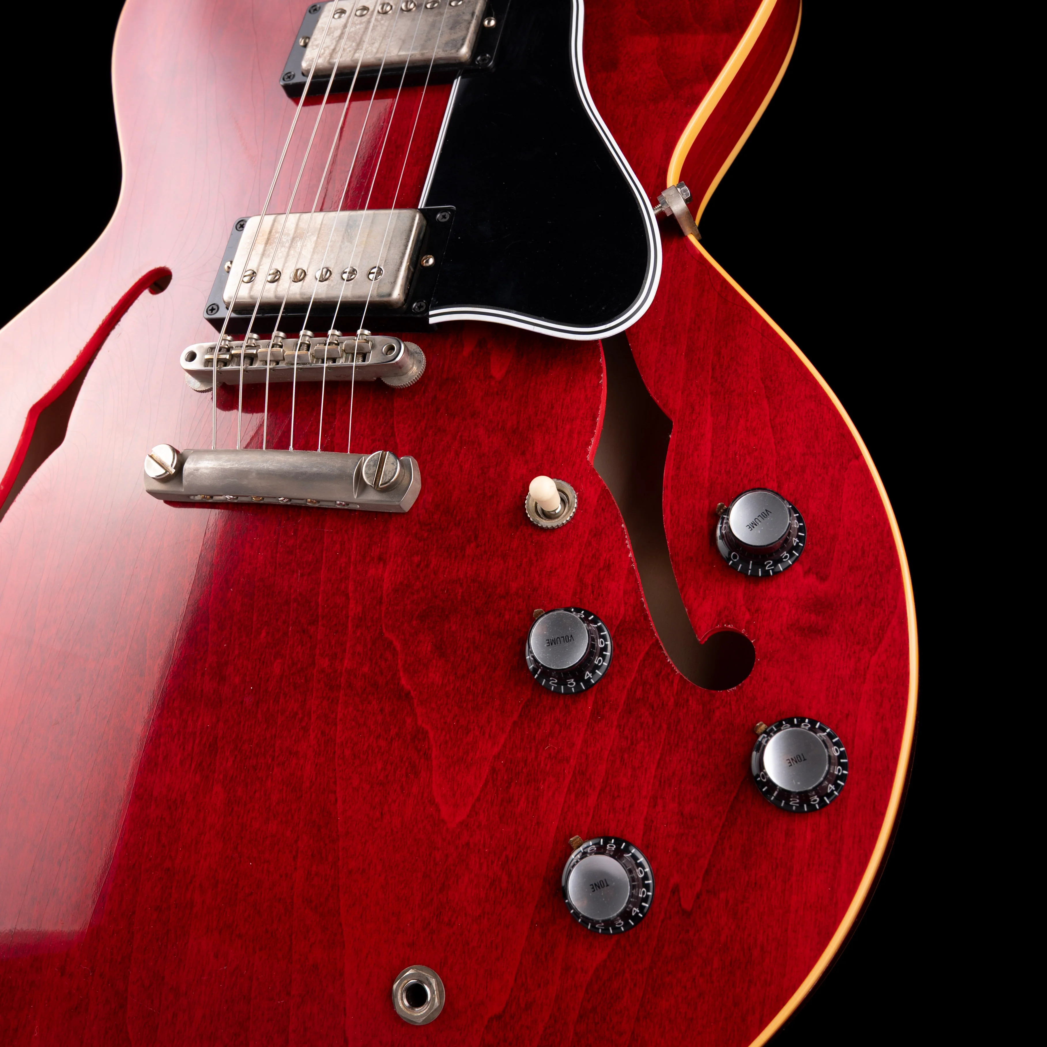 Gibson Custom Shop Murphy Lab 1961 ES-335 Sixties Cherry Ultra Light Aged with Case - Image 5