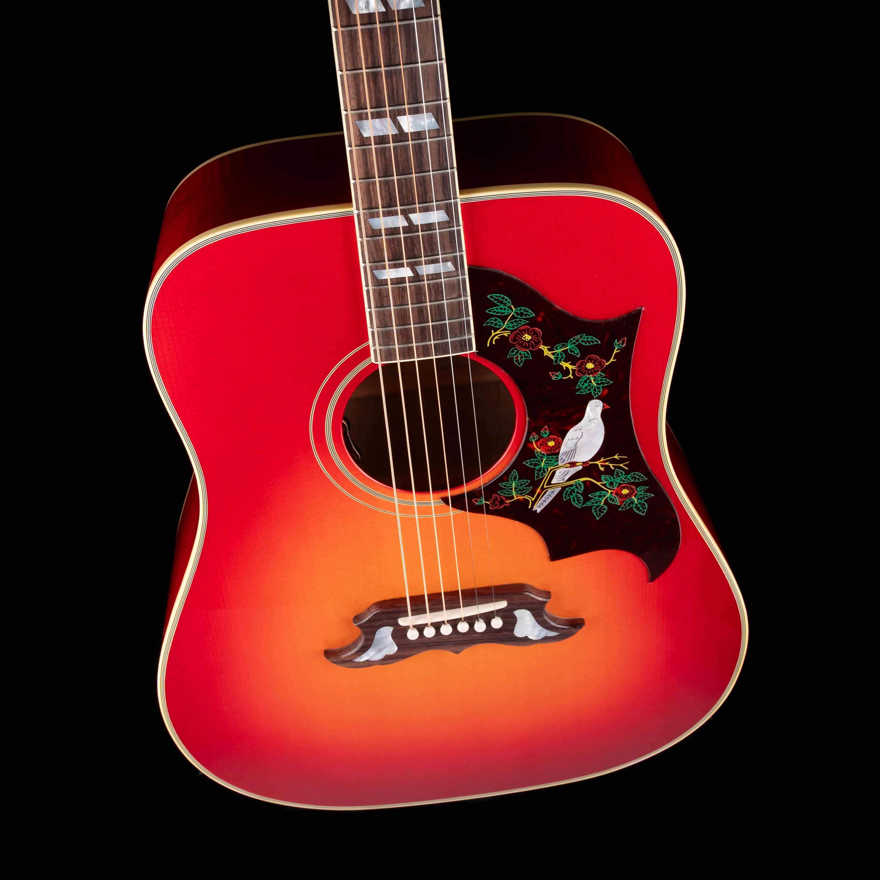 Gibson Dove Original Vintage Cherry Sunburst Acoustic Electric Guitar - Image 3