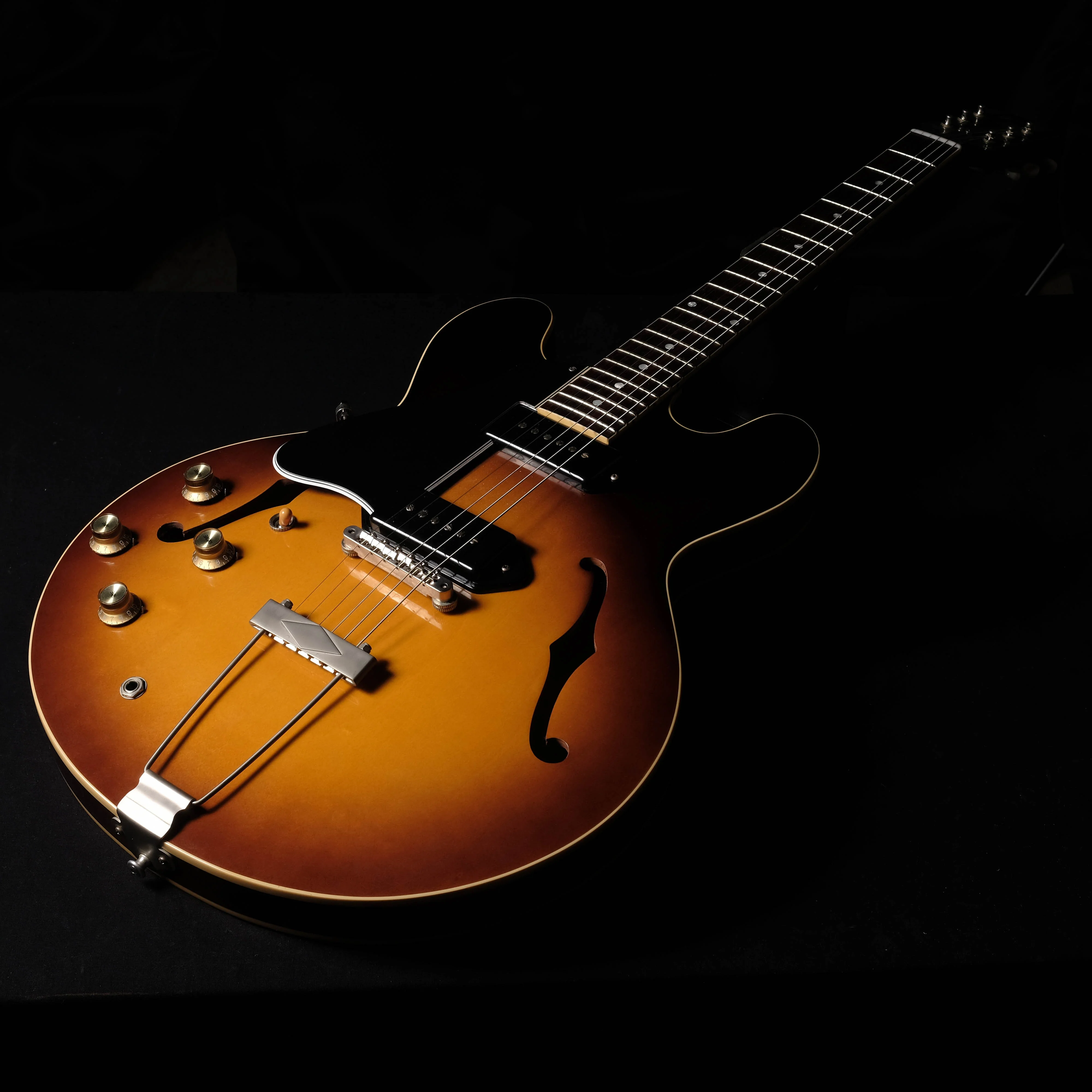 Pre Owned '15 Limited Edition Gibson '59 ES-330 Left-Handed Guitar Vintage Burst OHSC - Image 3