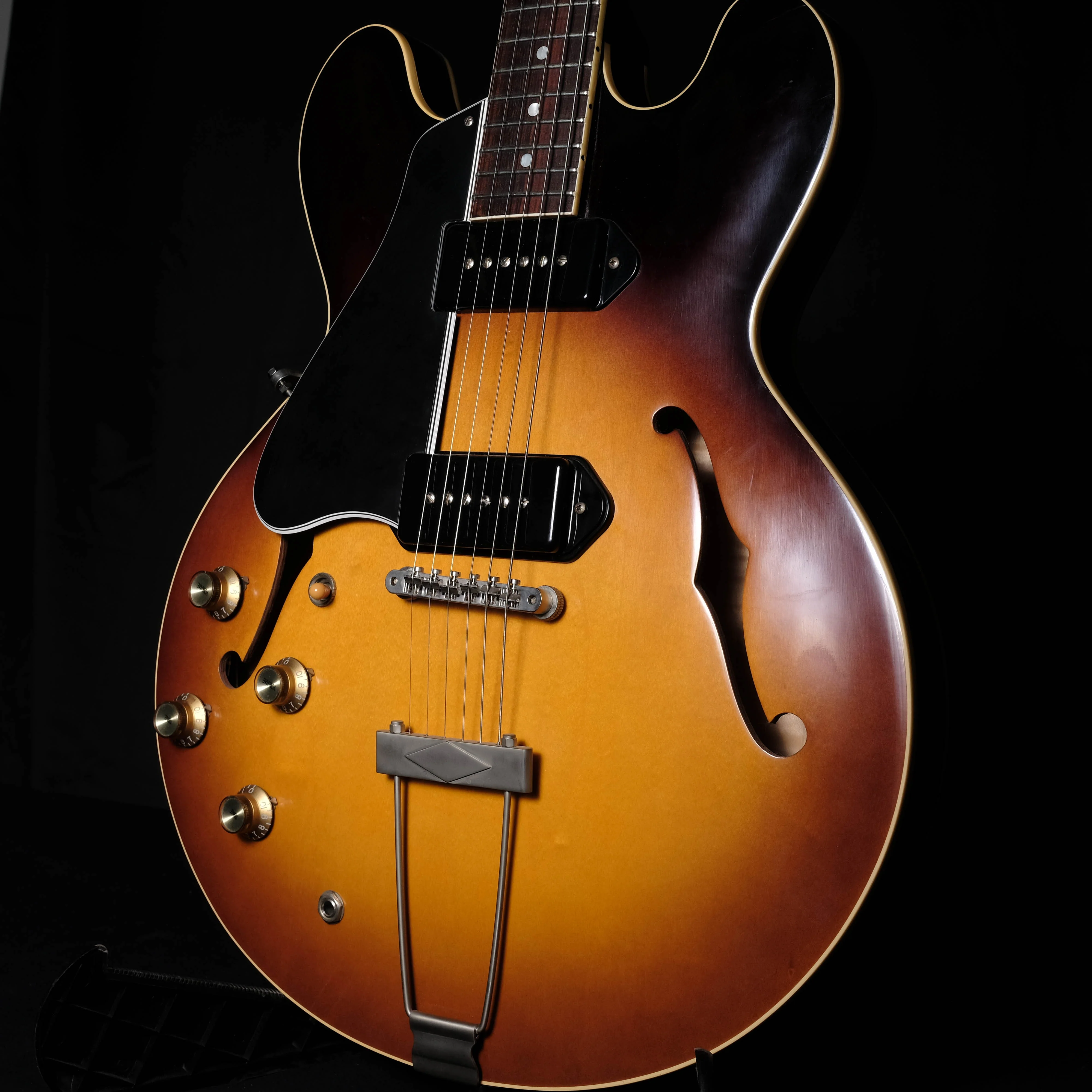 Pre Owned '15 Limited Edition Gibson '59 ES-330 Left-Handed Guitar Vintage Burst OHSC - Image 4