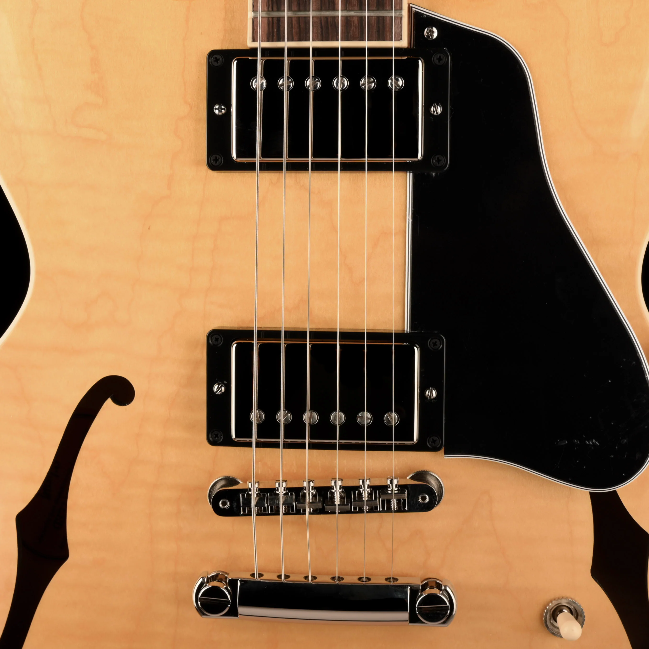 Gibson ES-335 Figured Antique Natural Electric Guitar With Case - Image 3