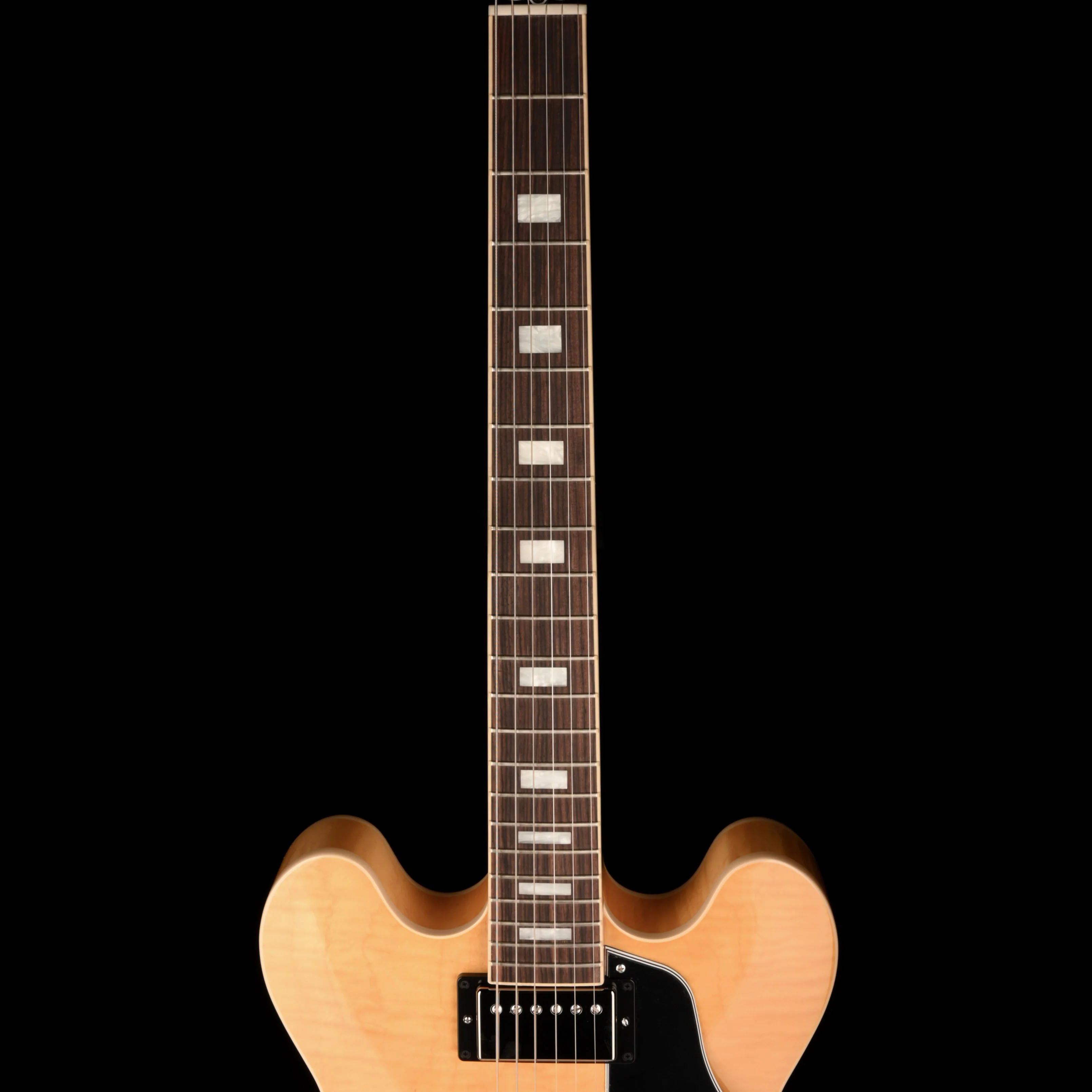 Gibson ES-335 Figured Antique Natural Electric Guitar With Case - Image 7