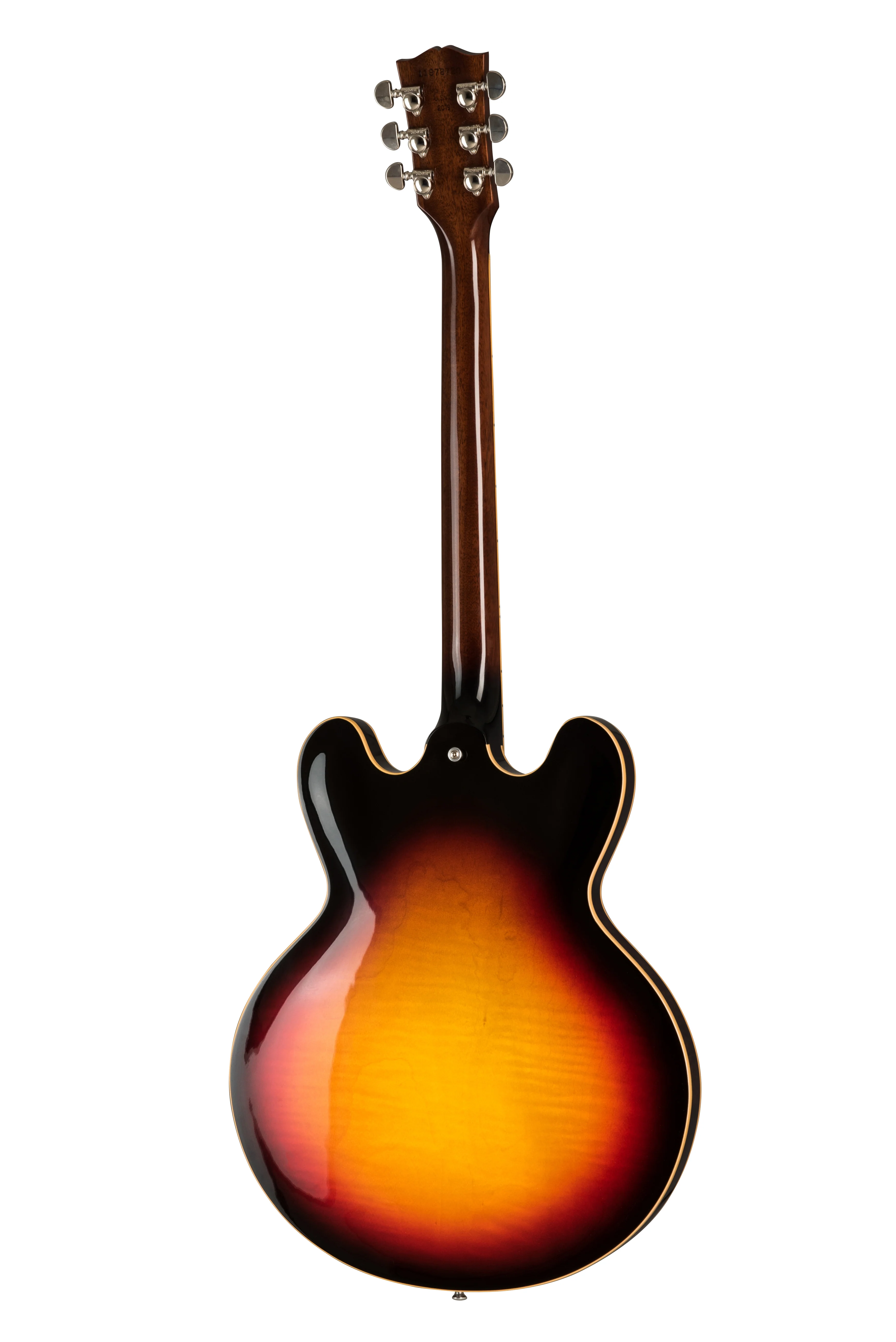 Gibson ES-335 Figured Sunset Burst Electric Guitar With Case - Image 5