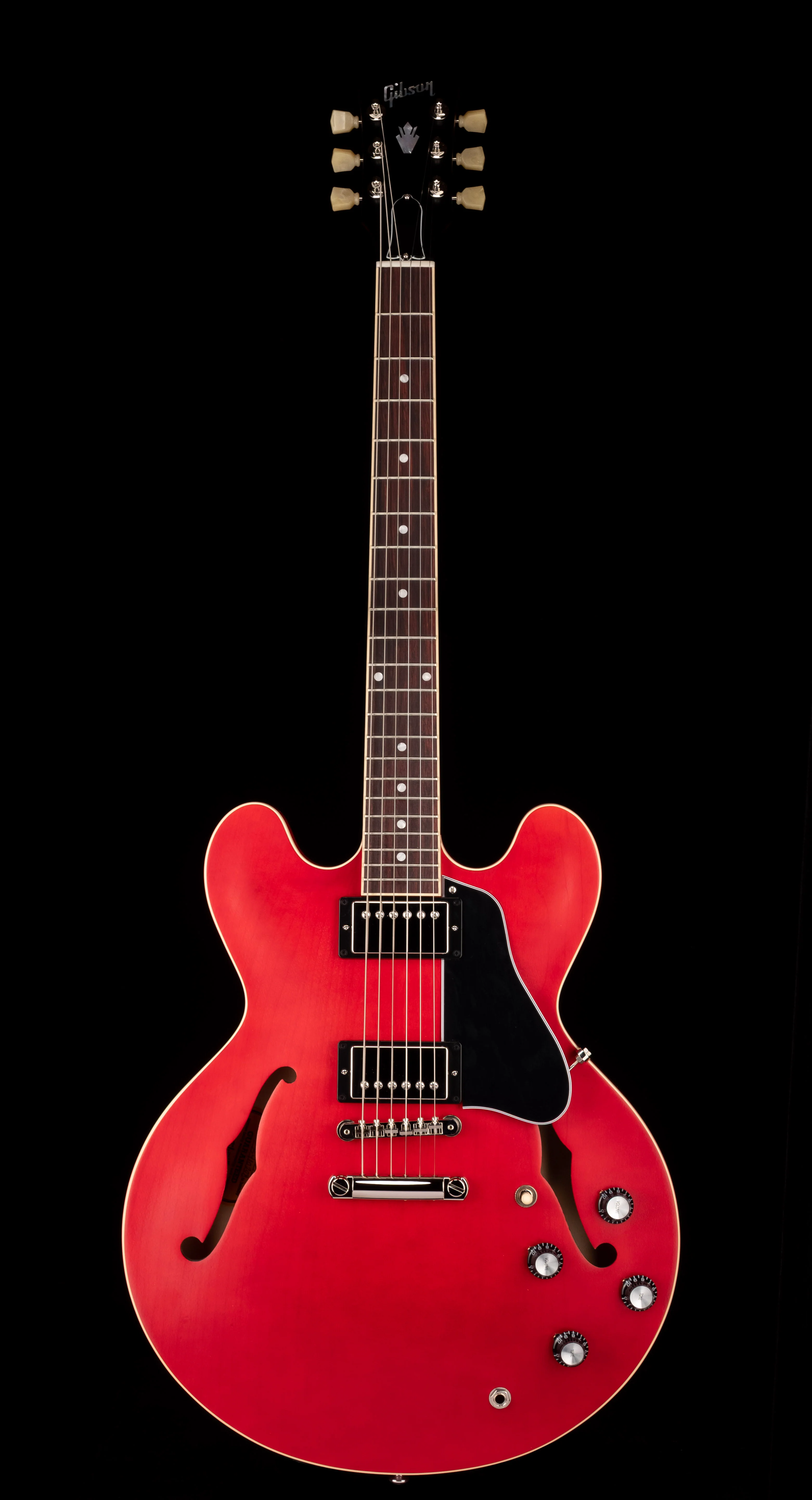 Gibson ES-335 Satin Cherry Electric Guitar with Case - Image 2