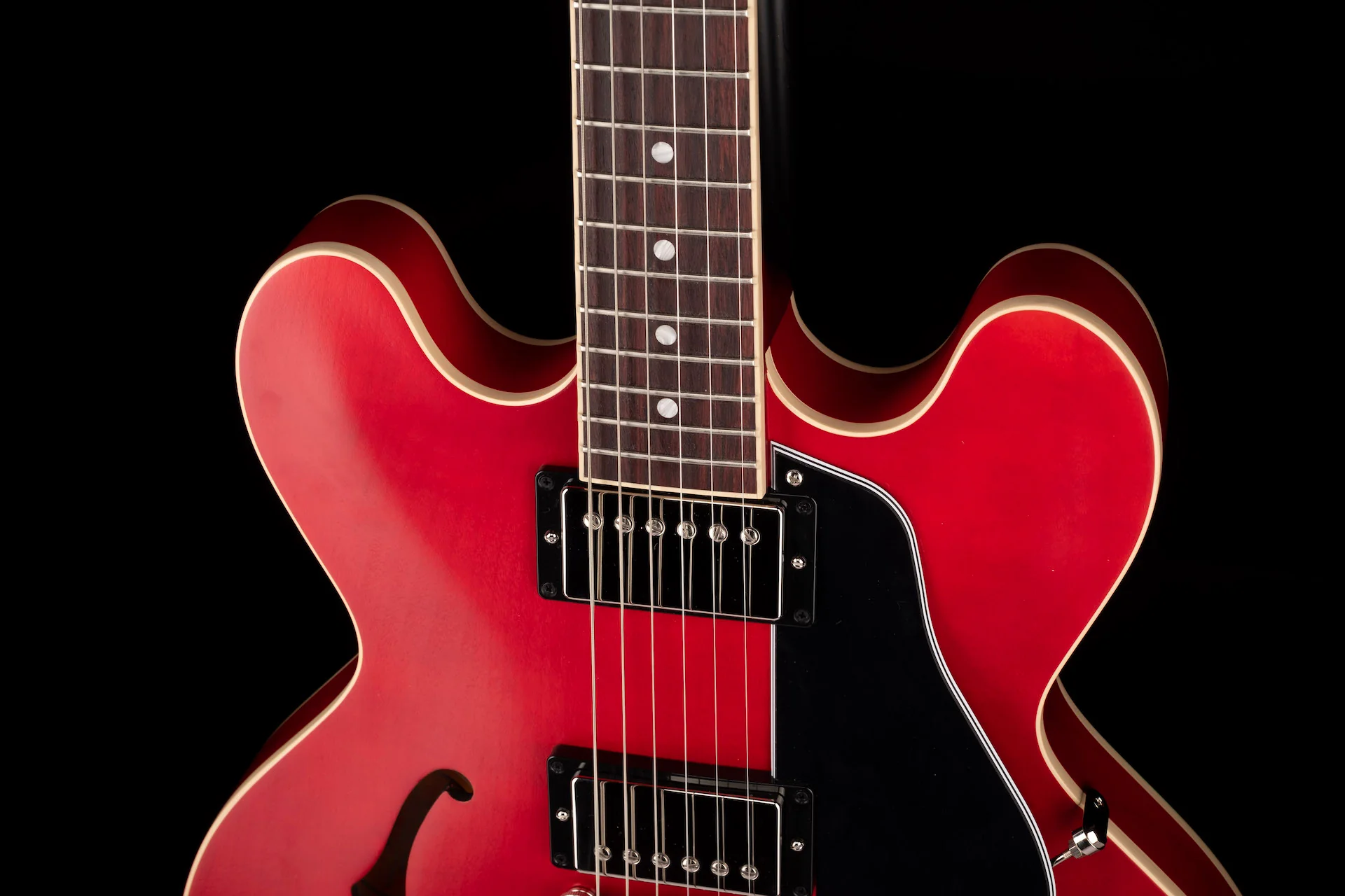 Gibson ES-335 Satin Cherry Electric Guitar with Case - Image 3