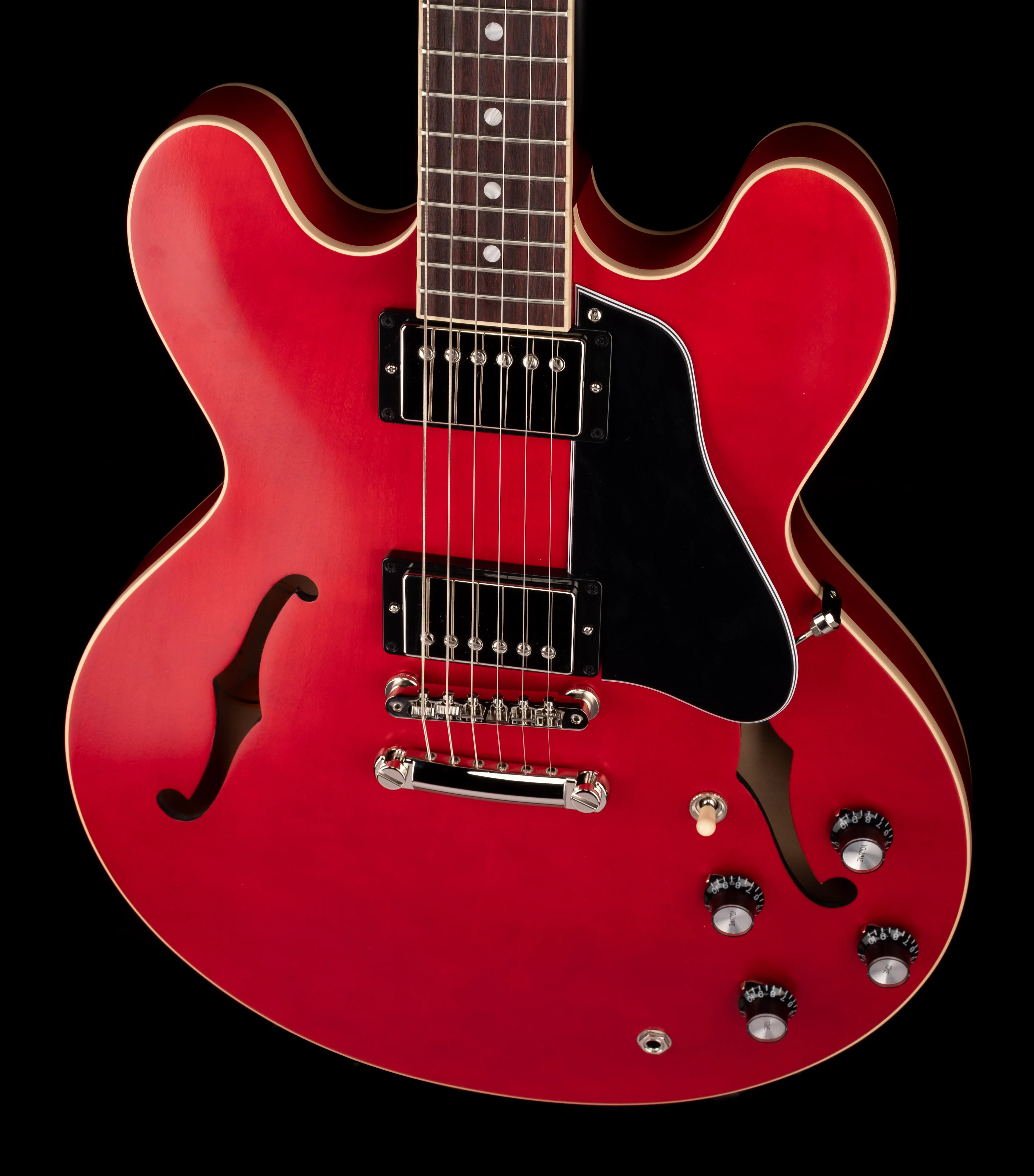 Gibson ES-335 Satin Cherry Electric Guitar with Case - Image 4
