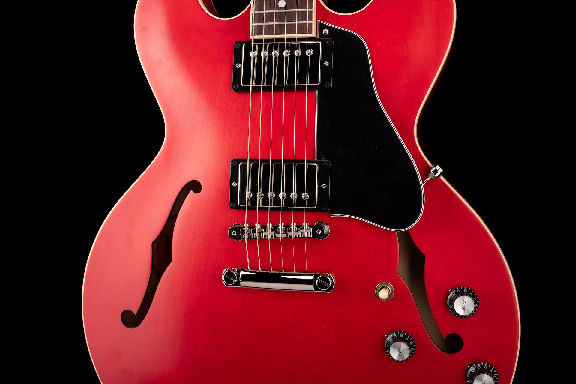 Gibson ES-335 Satin Cherry Electric Guitar with Case - Image 8