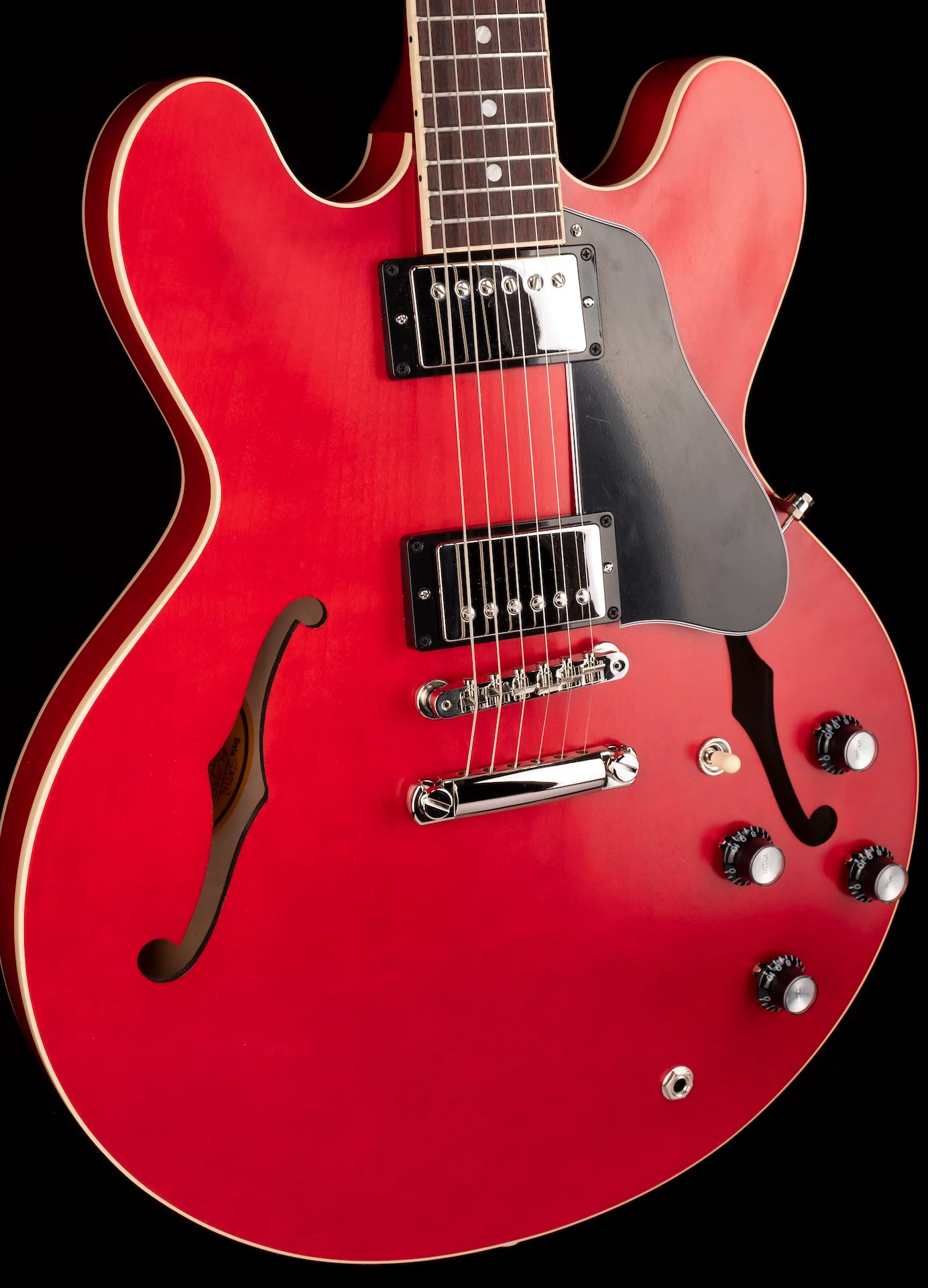 Gibson ES-335 Satin Cherry Electric Guitar with Case - Image 9