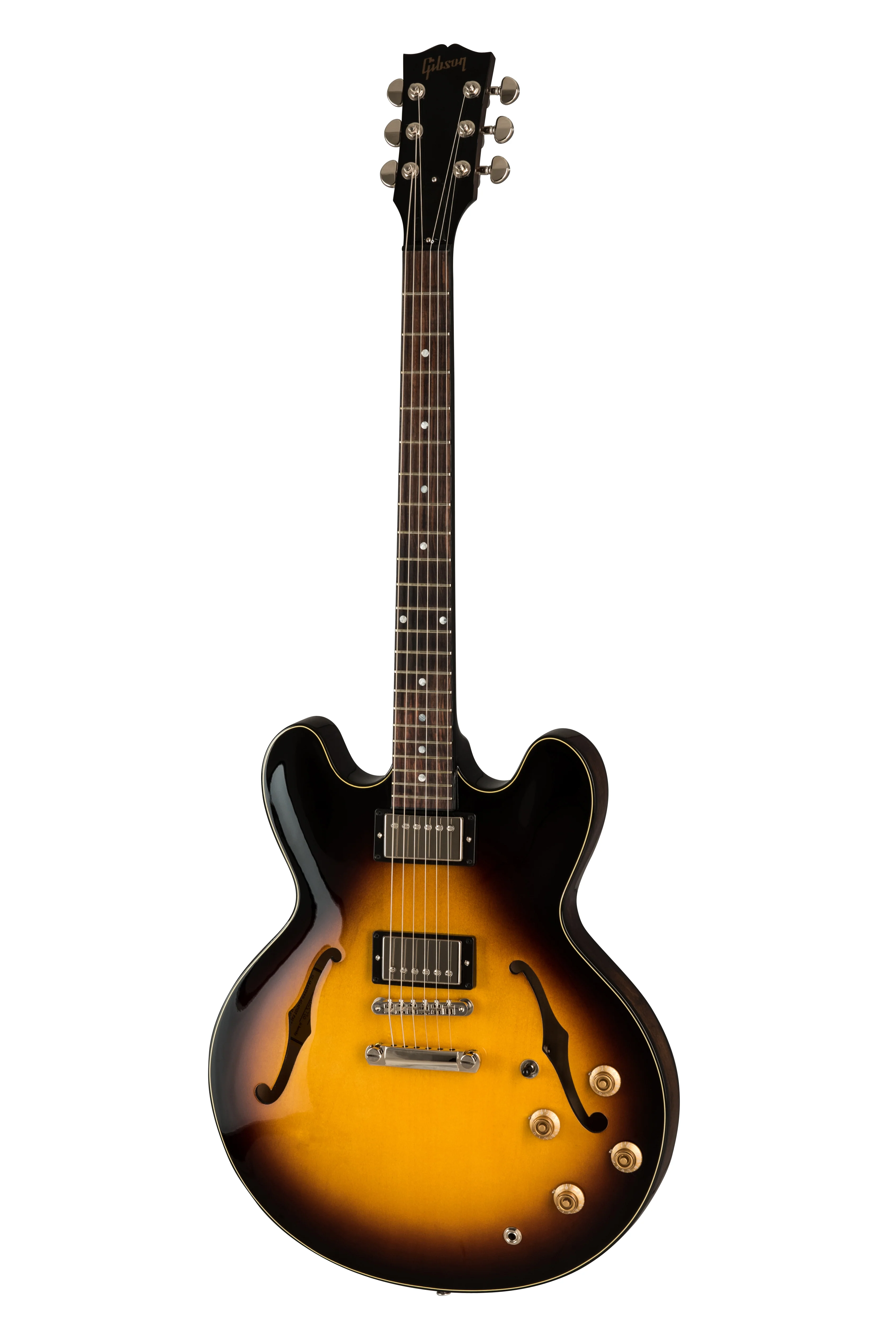 Gibson ES-335 Studio Vintage burst Electric Guitar With Case - Image 2