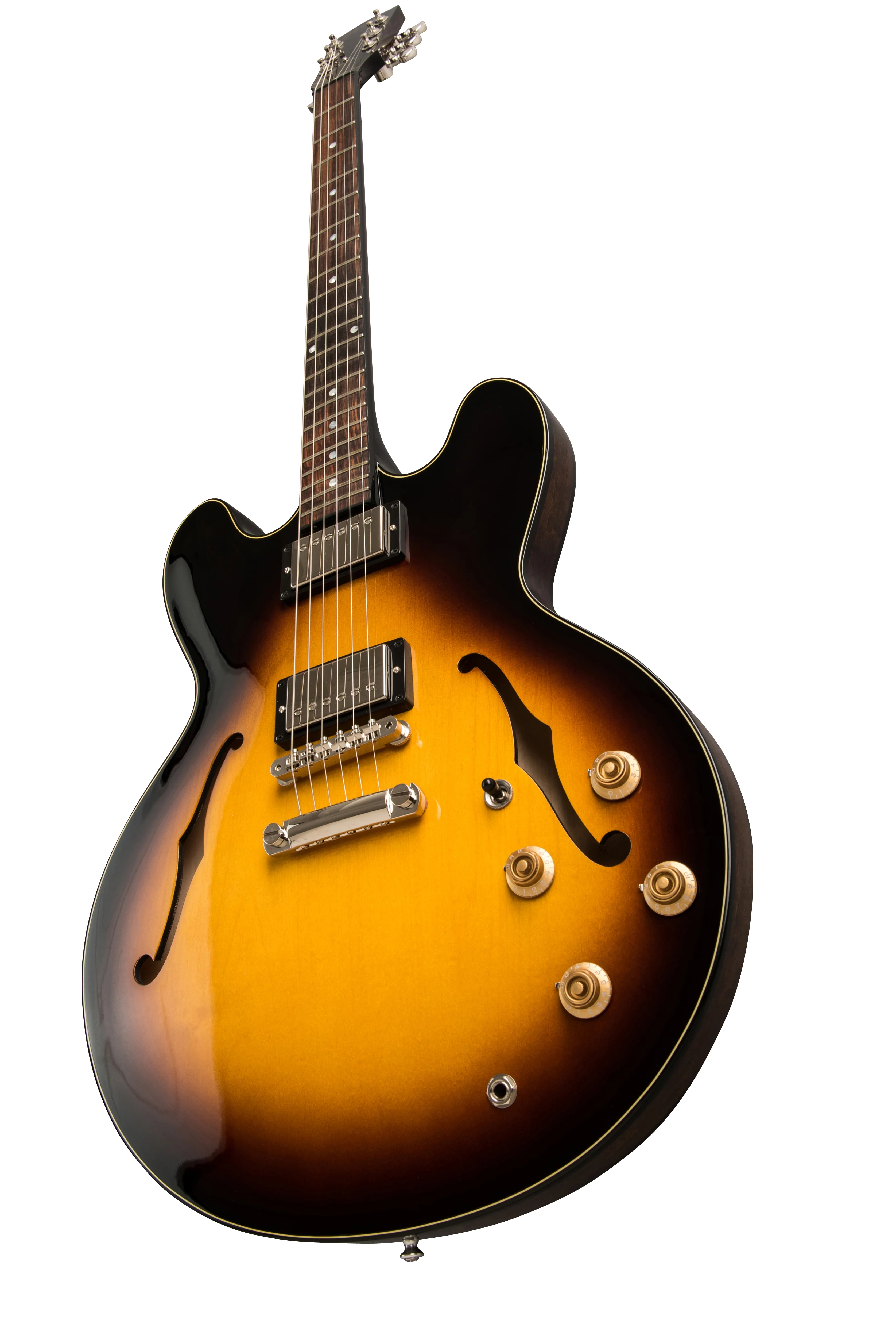 Gibson ES-335 Studio Vintage burst Electric Guitar With Case - Image 3