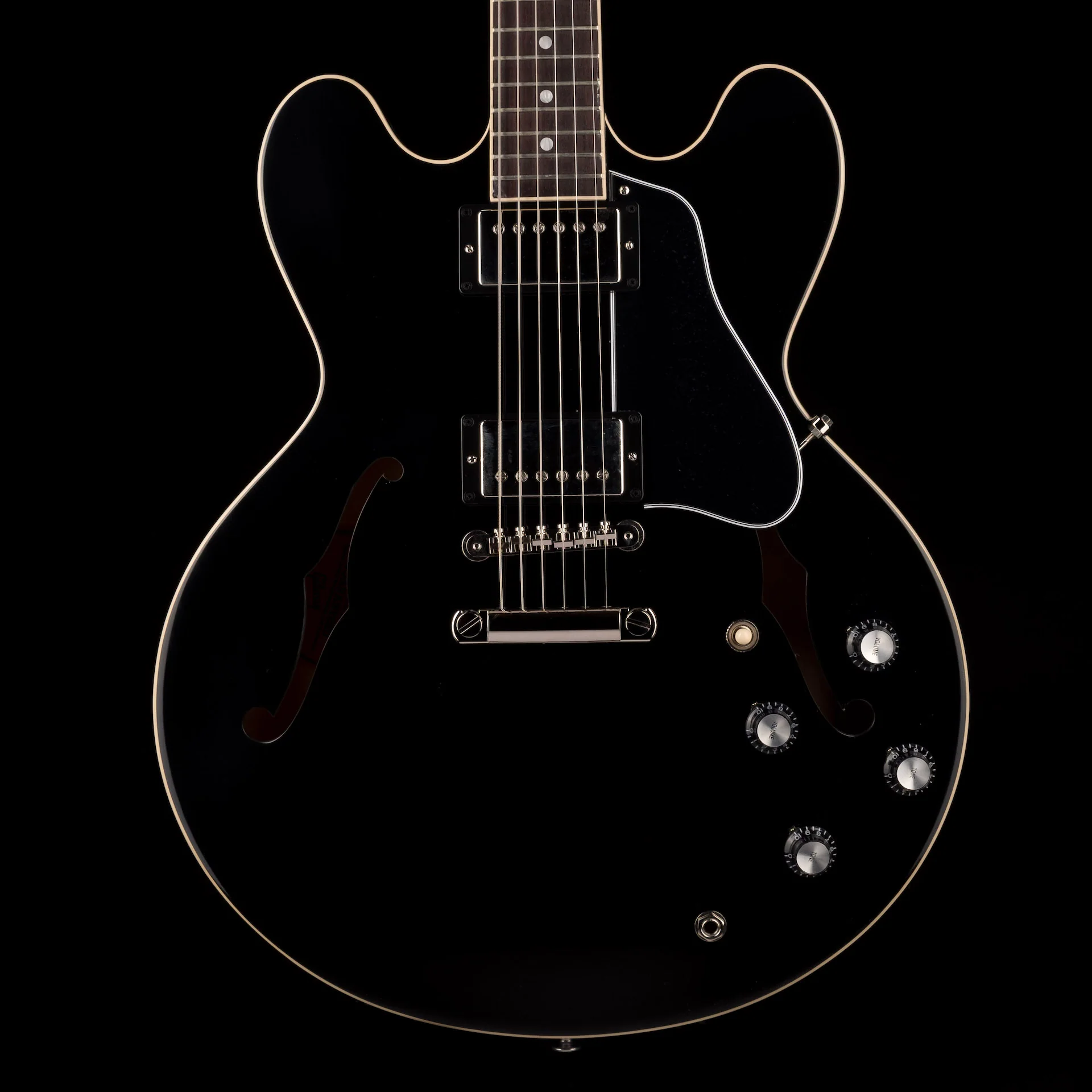 Gibson ES-335 Vintage Ebony Ebony Electric Guitar with Case
