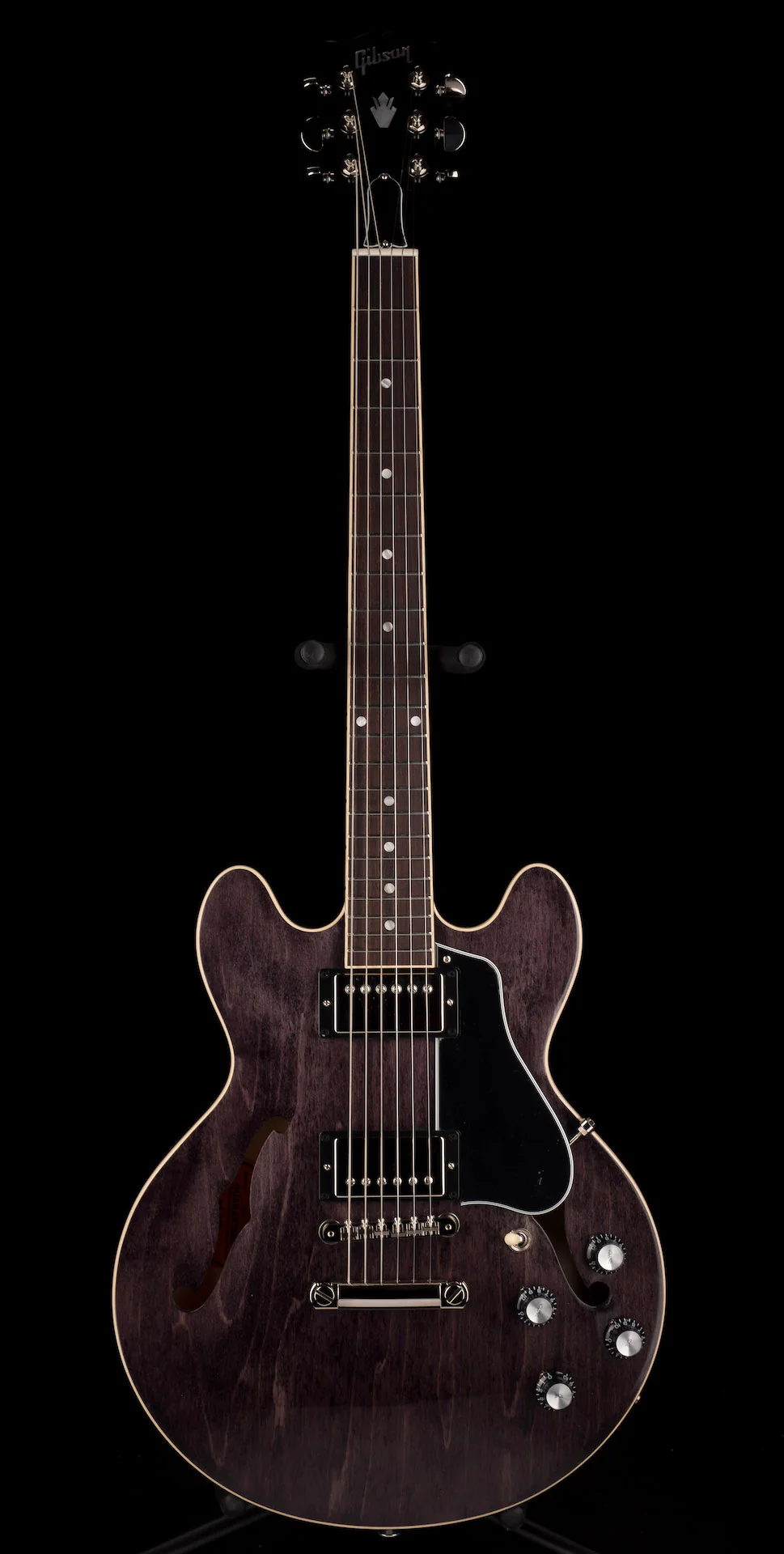 Gibson ES-339 Trans Ebony Electric Guitar with Case - Image 2