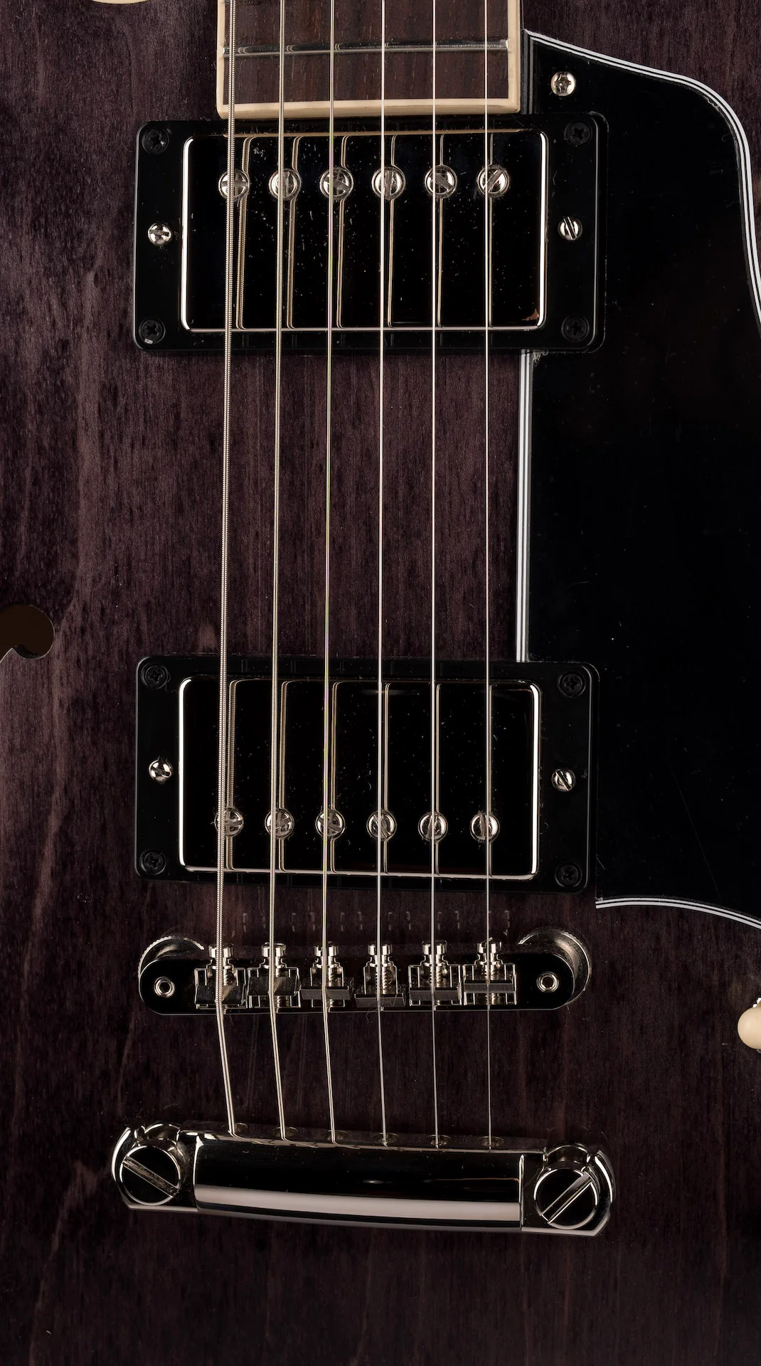 Gibson ES-339 Trans Ebony Electric Guitar with Case - Image 7