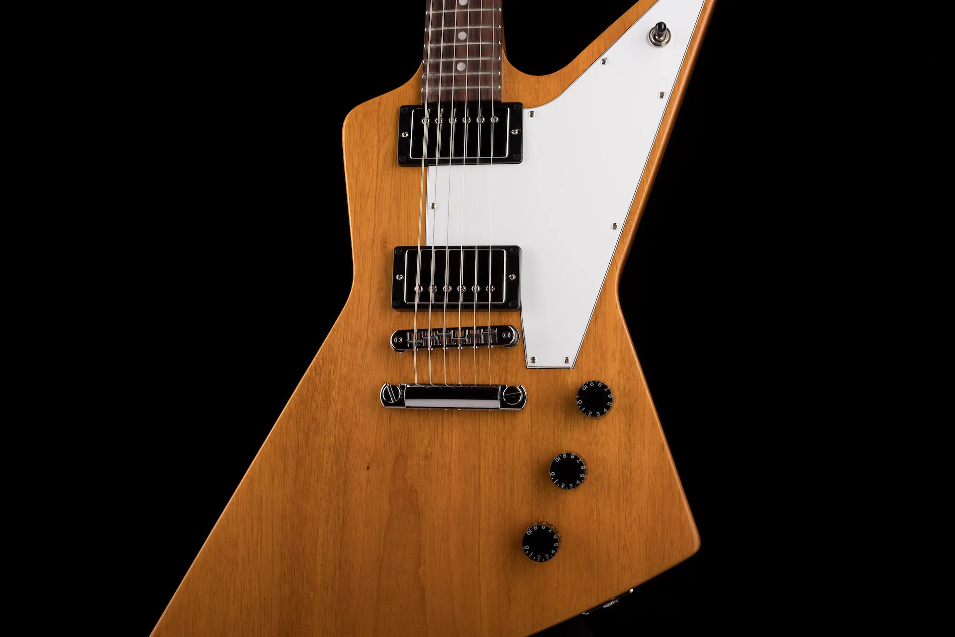 Gibson Explorer Antique Natural Electric Guitar With Case - Image 6