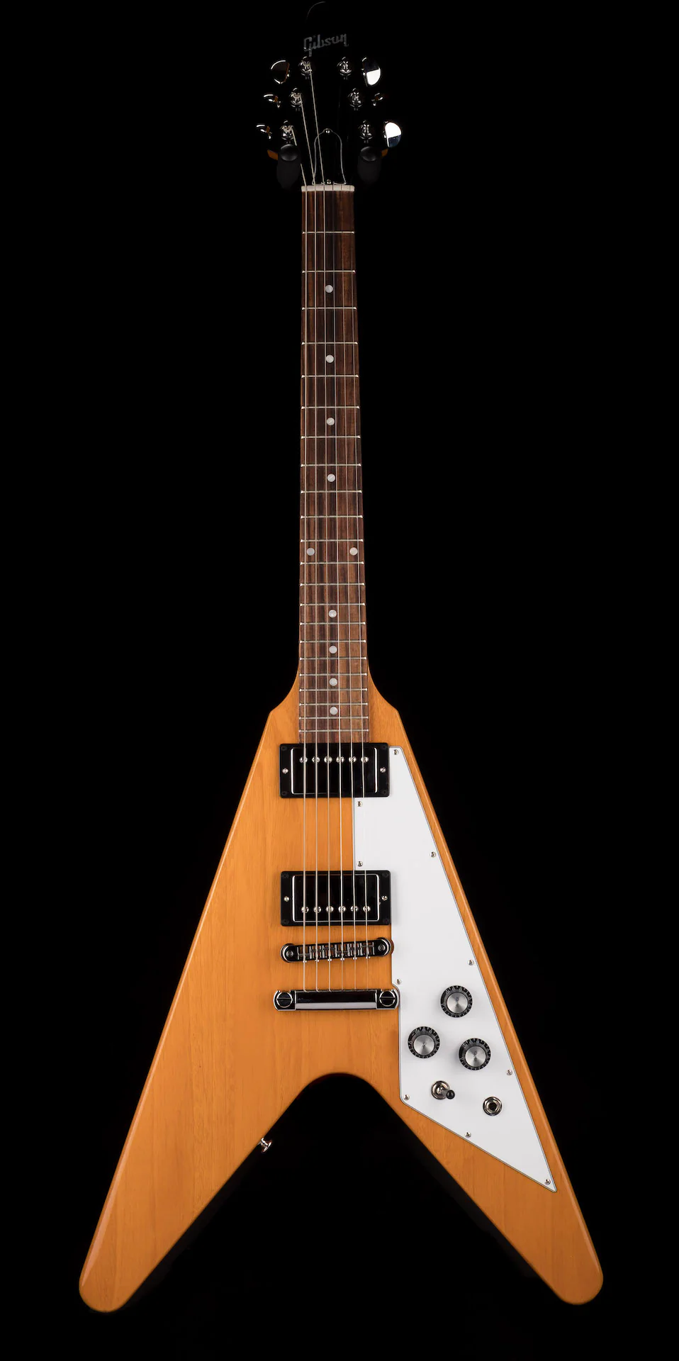 Gibson Flying V Antique Natural Electric Guitar - Image 2