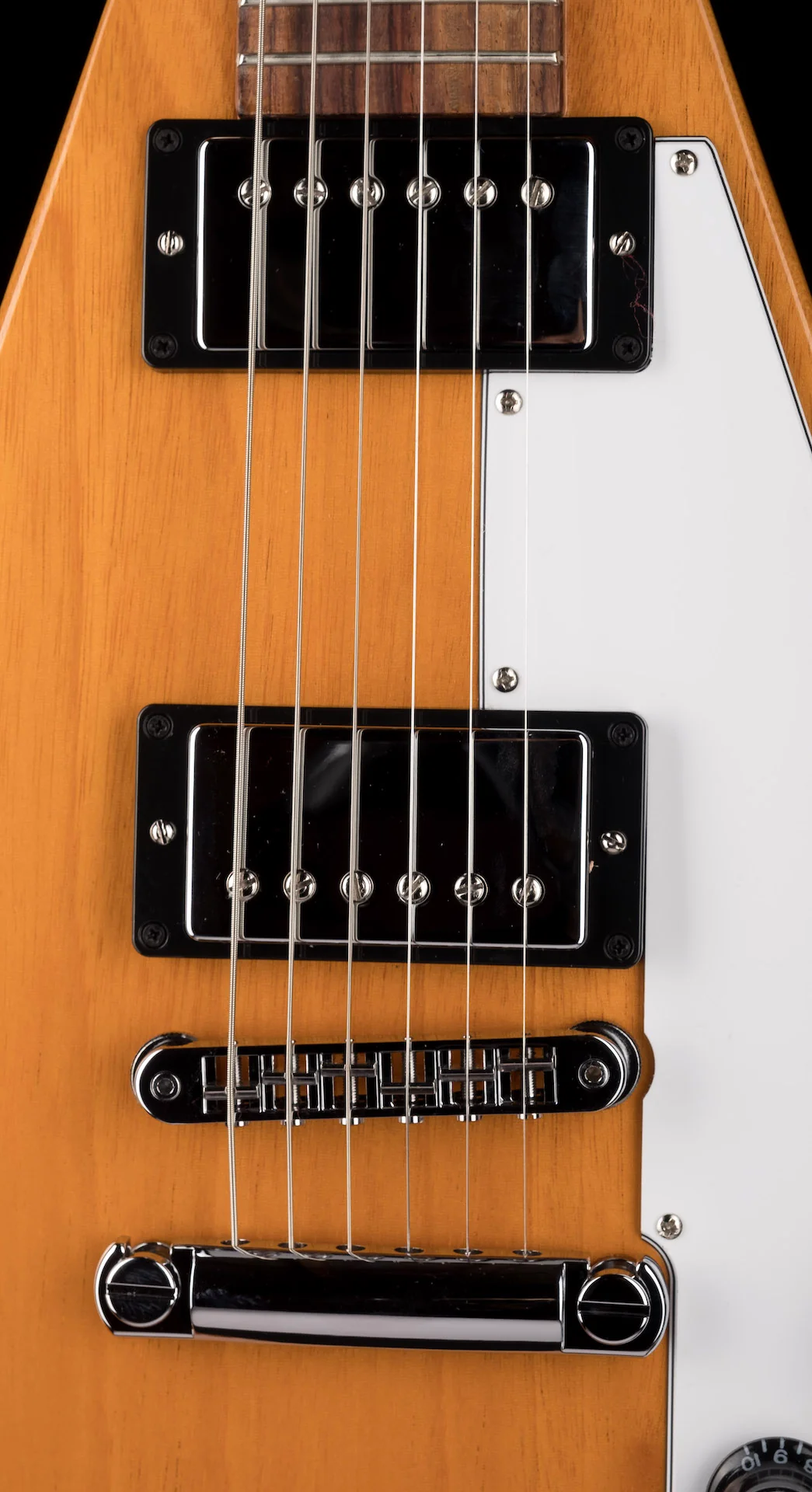 Gibson Flying V Antique Natural Electric Guitar - Image 6