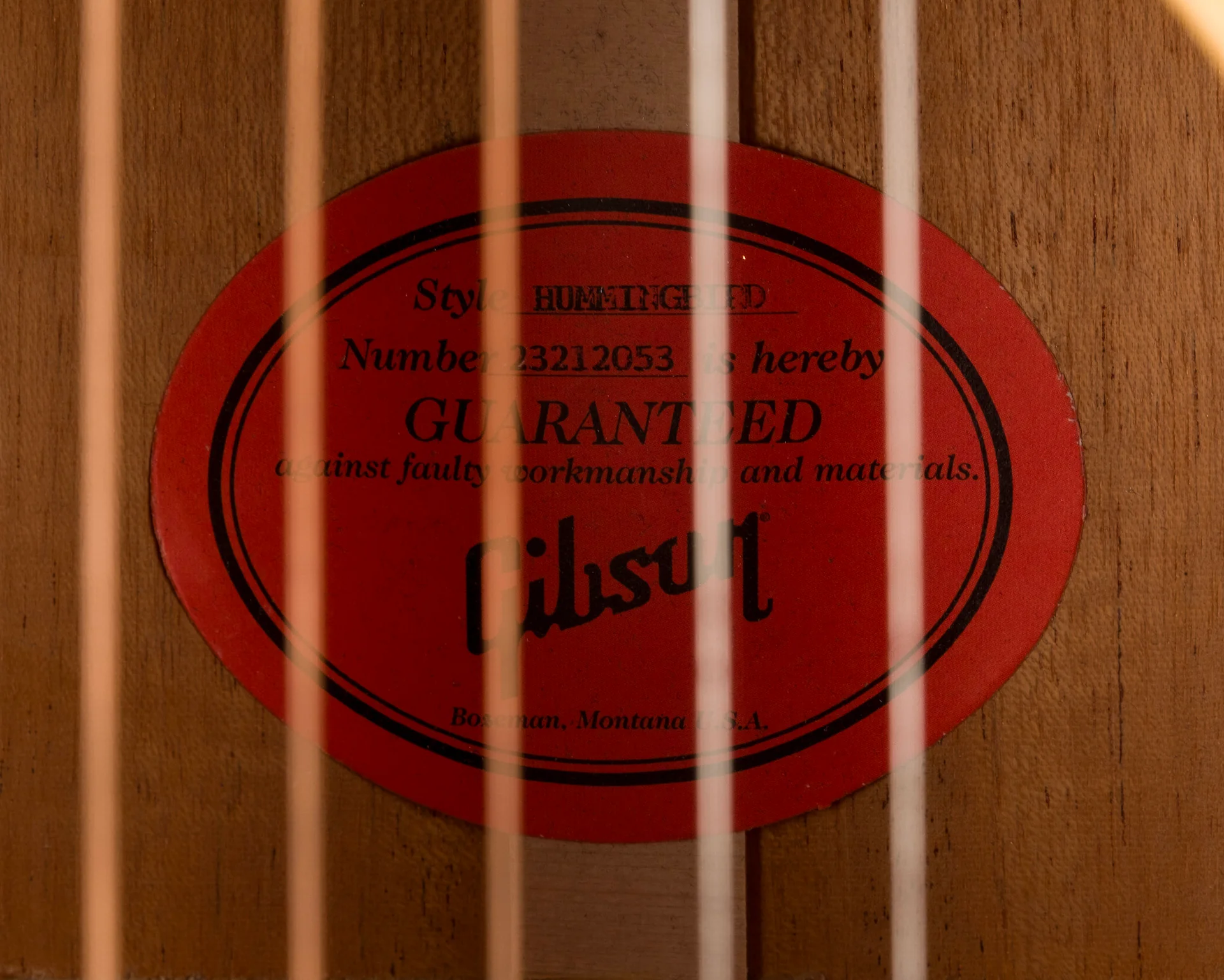 Gibson Hummingbird Original Antique Natural With Case - Image 10